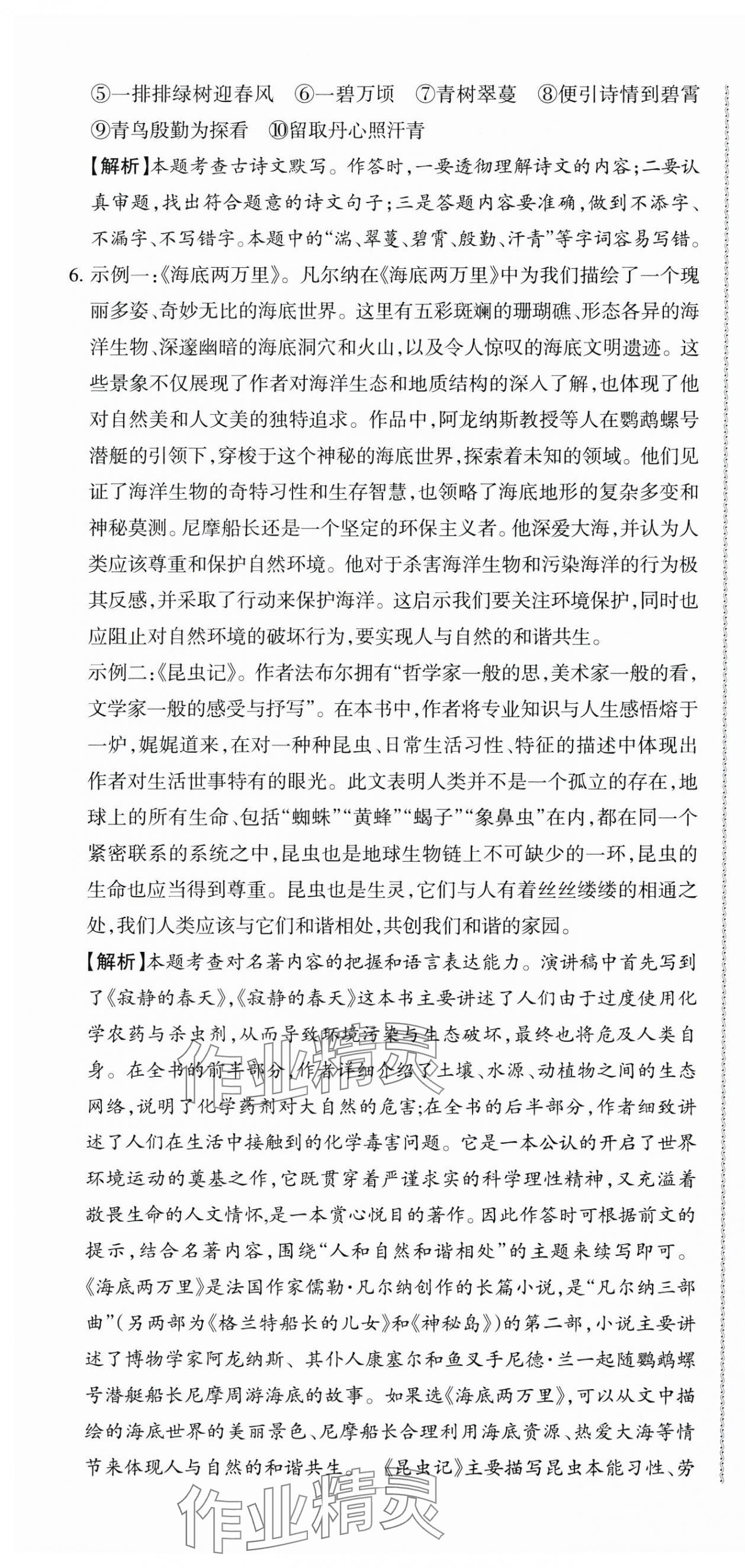 2025年青海省初中學業水平考試模擬試卷語文 第7頁