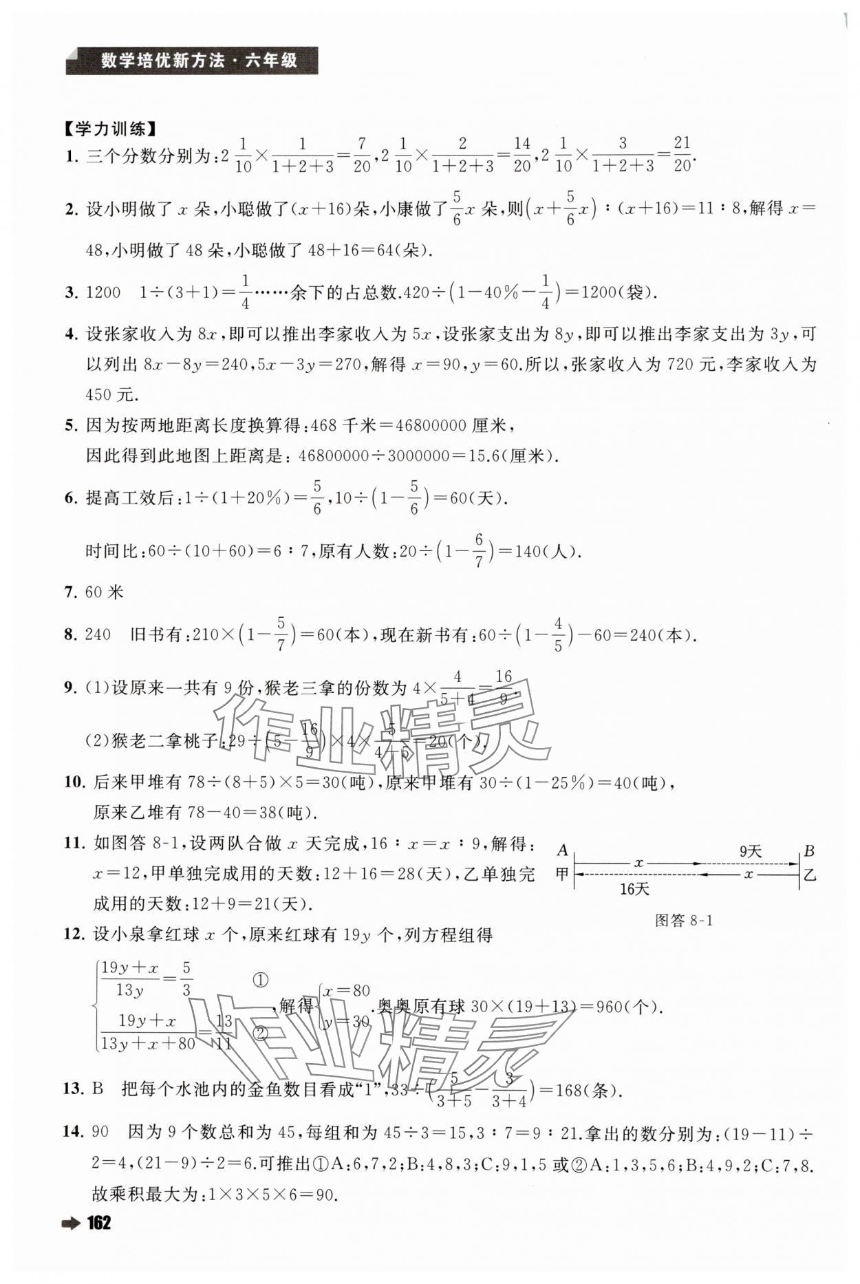2024年培优新方法六年级数学人教版 第16页