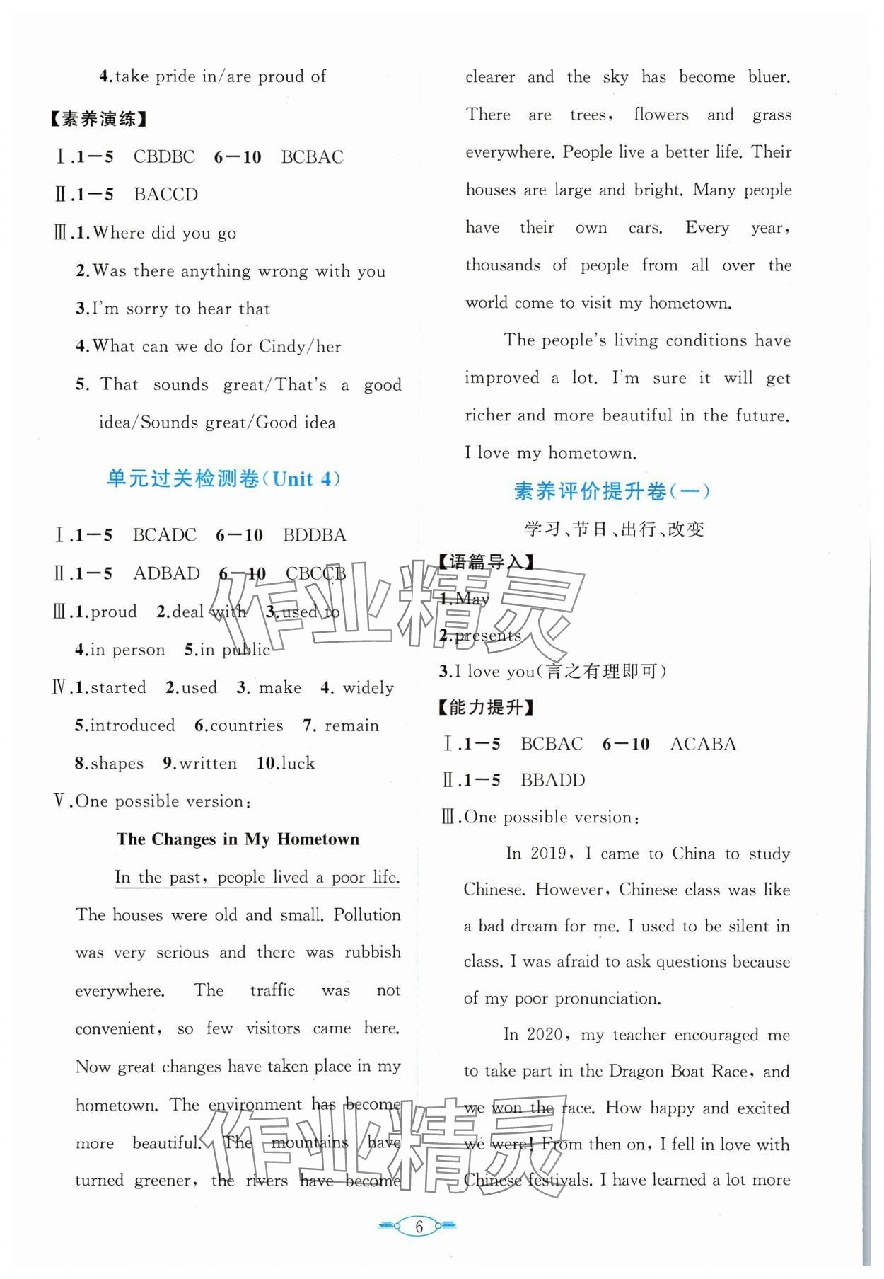 2023年课标新卷九年级英语全一册人教版 第6页