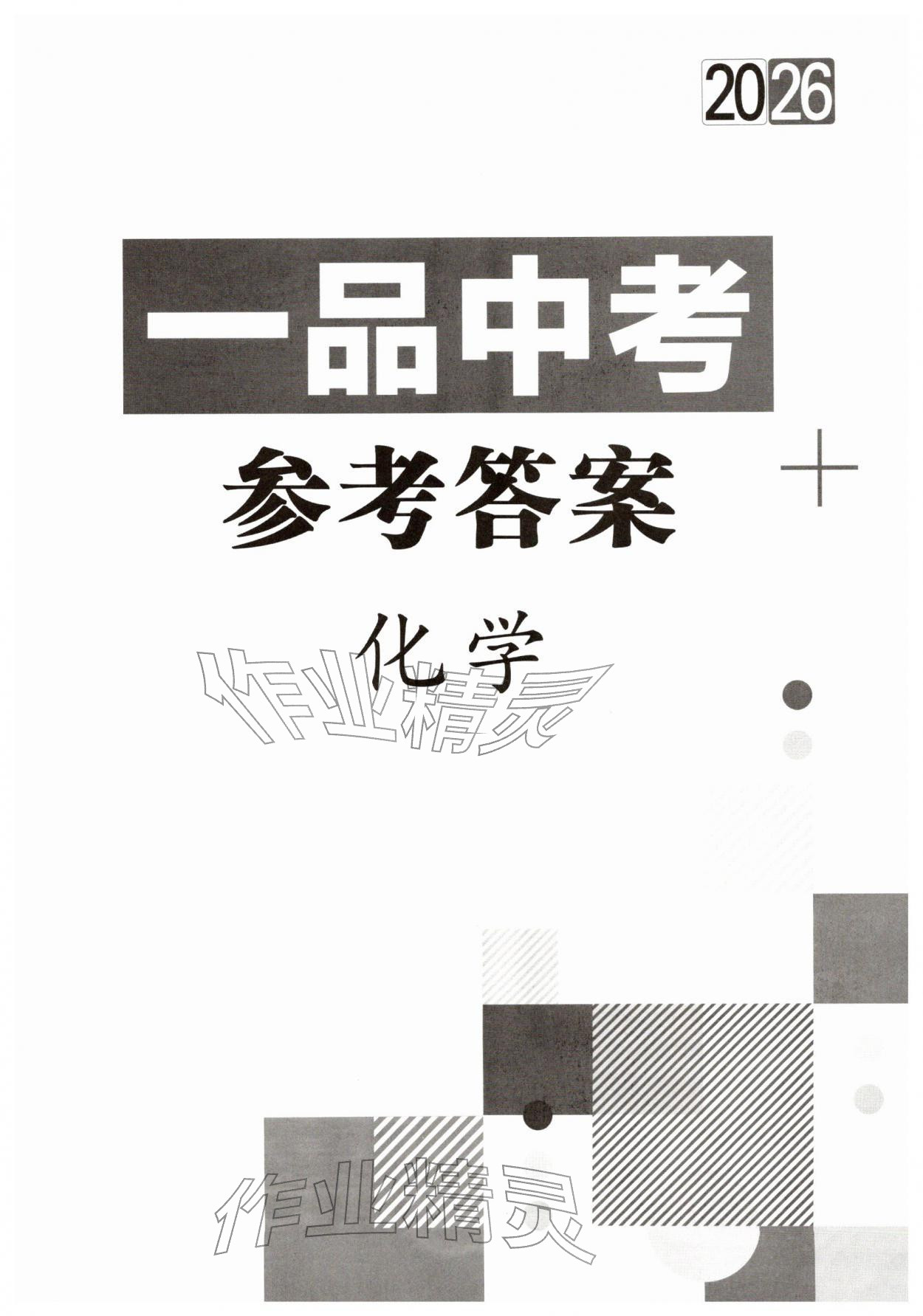 2026年一品中考化学武汉专版&nbsp;第1页