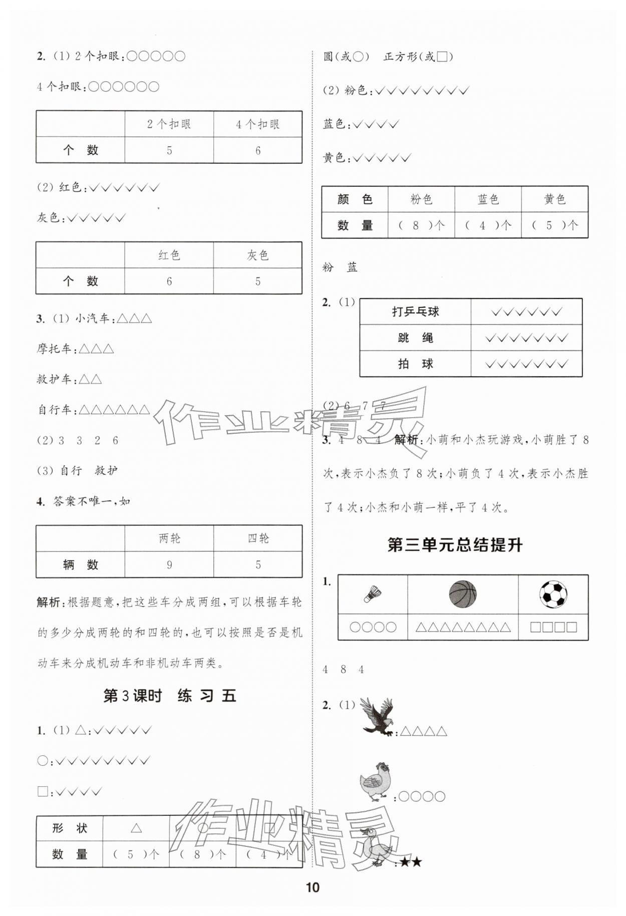 2026年通城學(xué)典課時(shí)作業(yè)本一年級(jí)數(shù)學(xué)下冊(cè)蘇教版江蘇專版&nbsp;第10頁(yè)