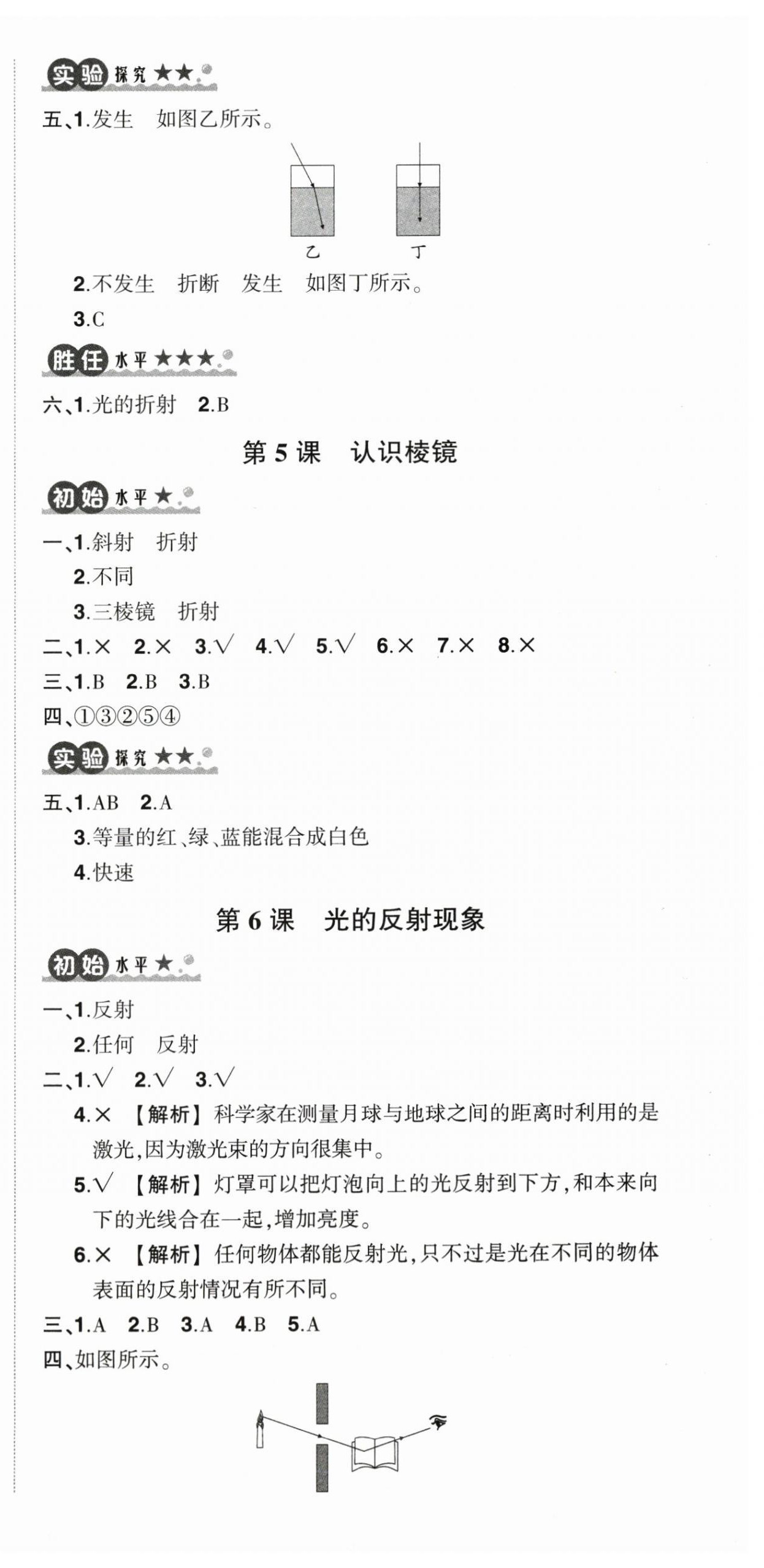 2025年狀元成才路創優作業100分五年級科學上冊教科版 第3頁