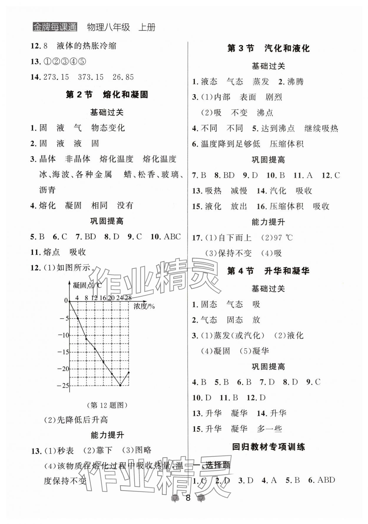 2024年點(diǎn)石成金金牌每課通八年級(jí)物理上冊(cè)人教版遼寧專版 參考答案第8頁(yè)