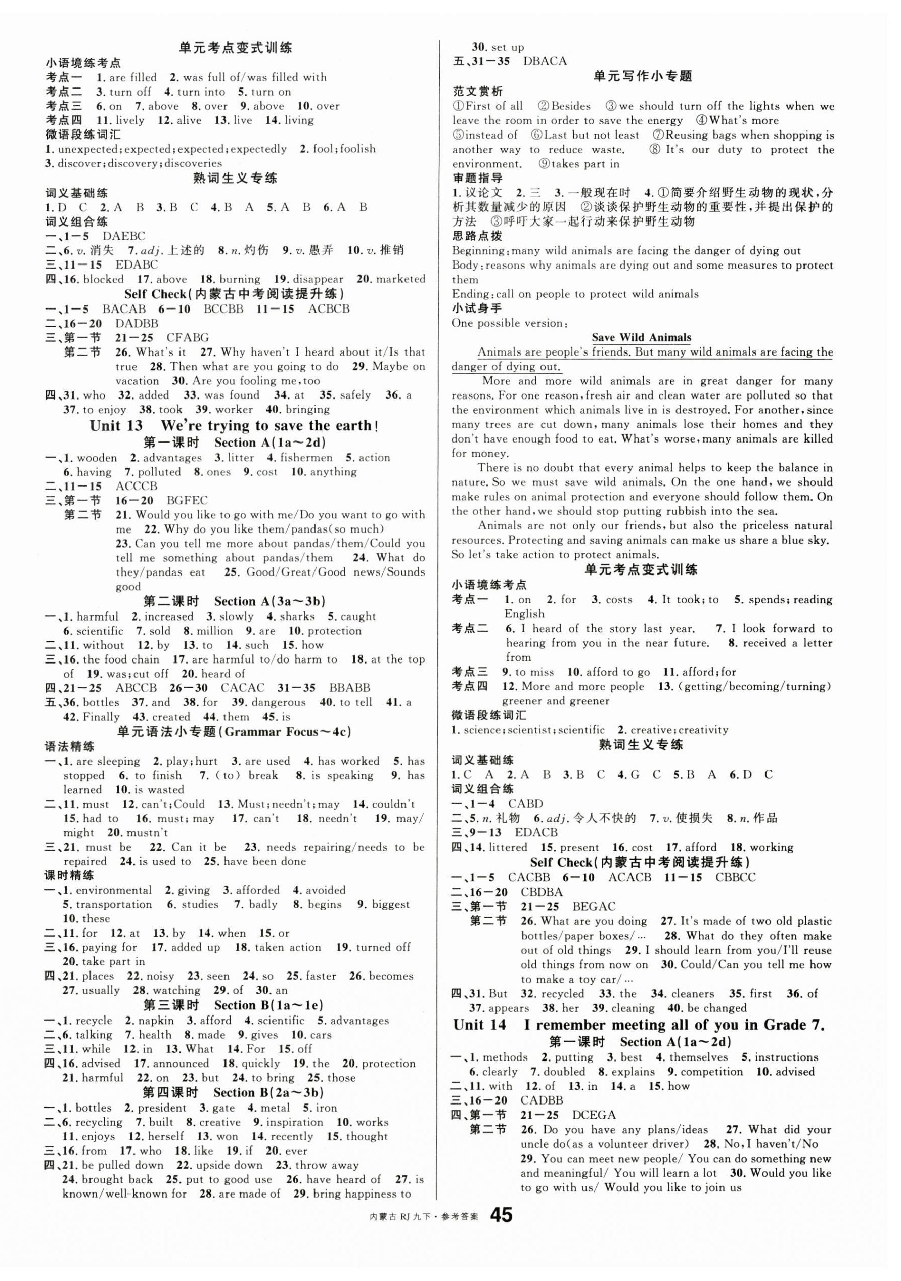 2025年名校課堂九年級英語下冊人教版內(nèi)蒙古專版 第3頁