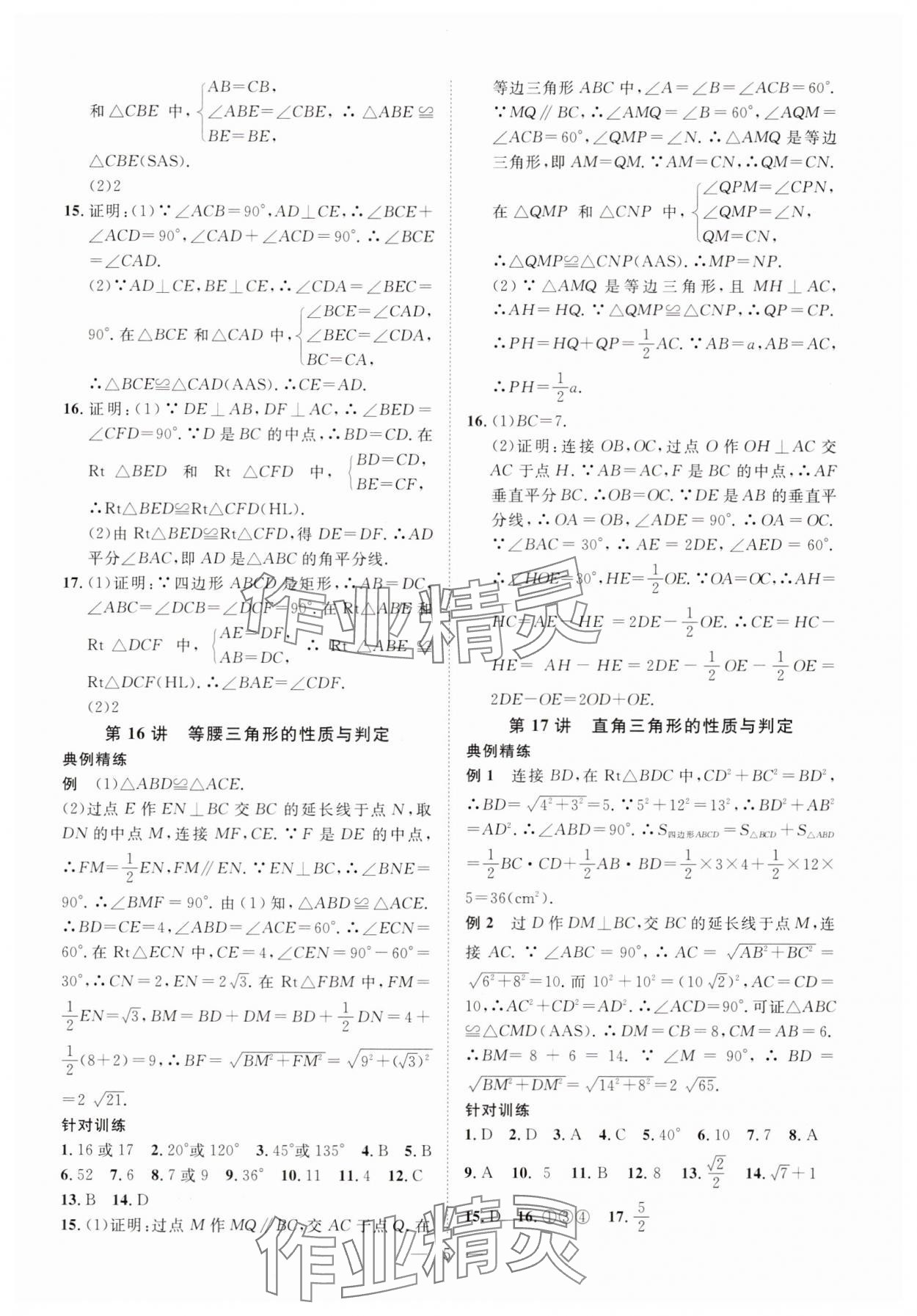 2025年智慧中考数学湖北专版 参考答案第5页