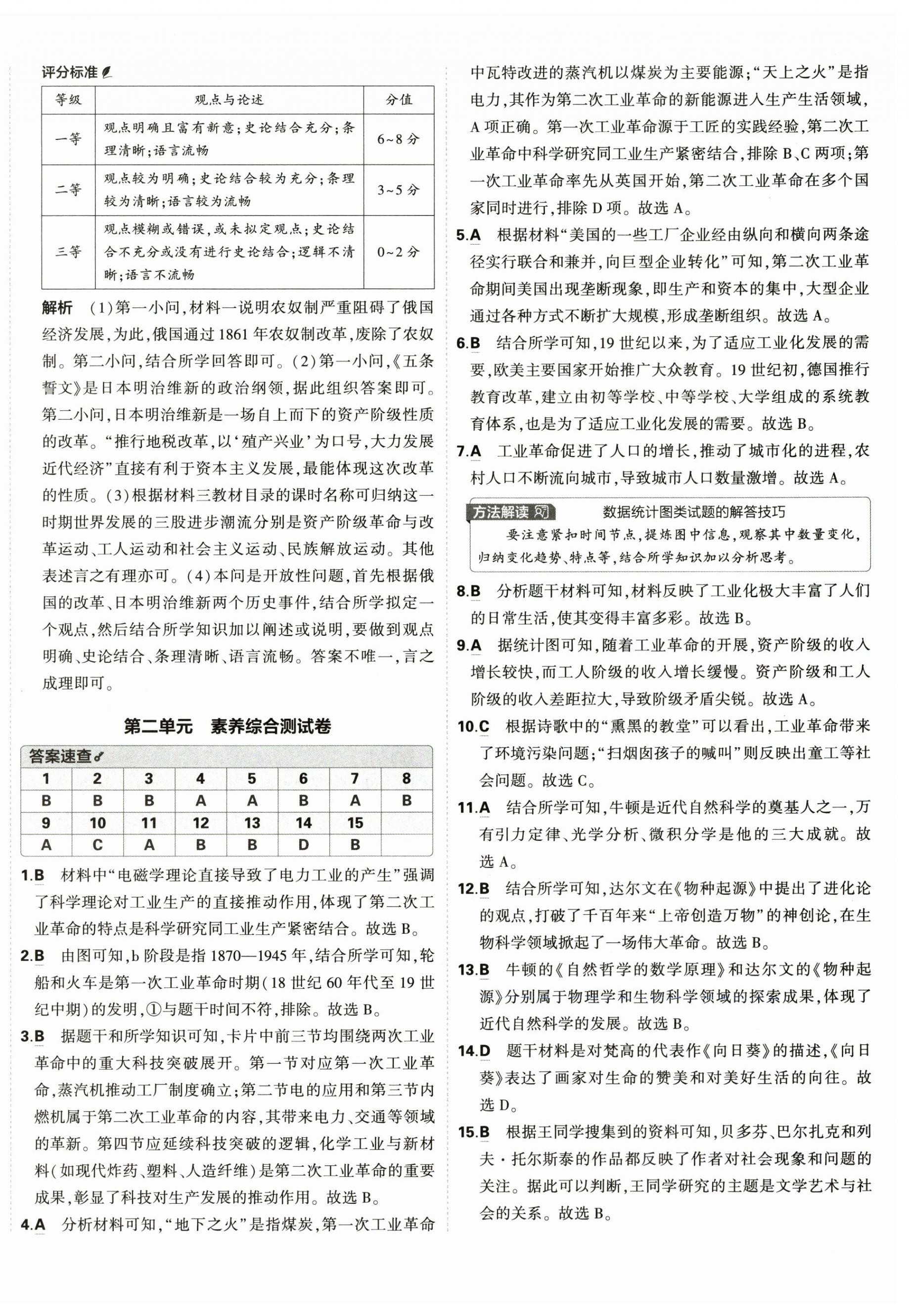 2026年5年中考3年模拟初中试卷九年级历史下册人教版&nbsp;第4页