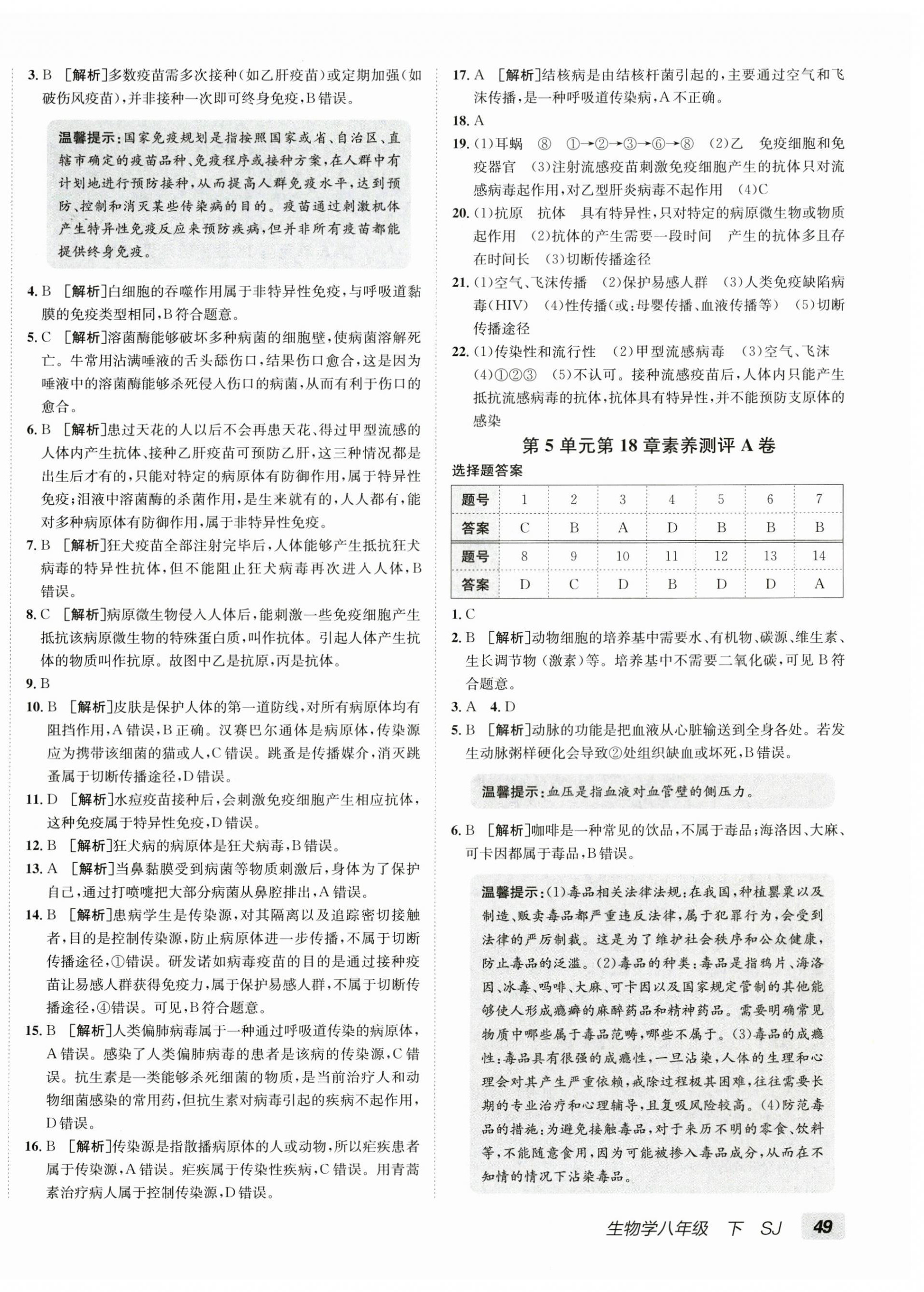 2026年海淀单元测试AB卷八年级生物下册苏教版&nbsp;第2页