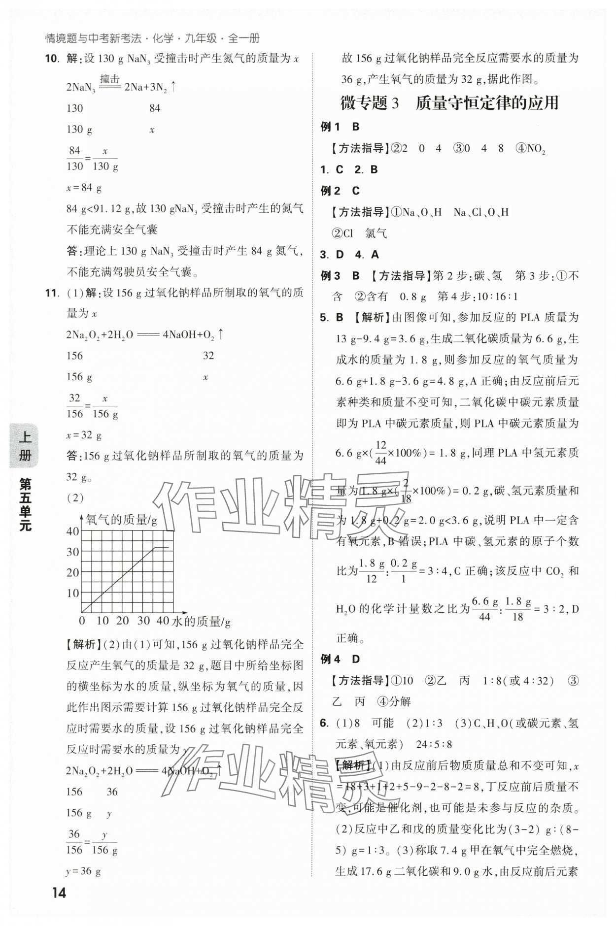 2025年萬唯中考情境題九年級(jí)化學(xué)全一冊(cè)人教版 參考答案第14頁