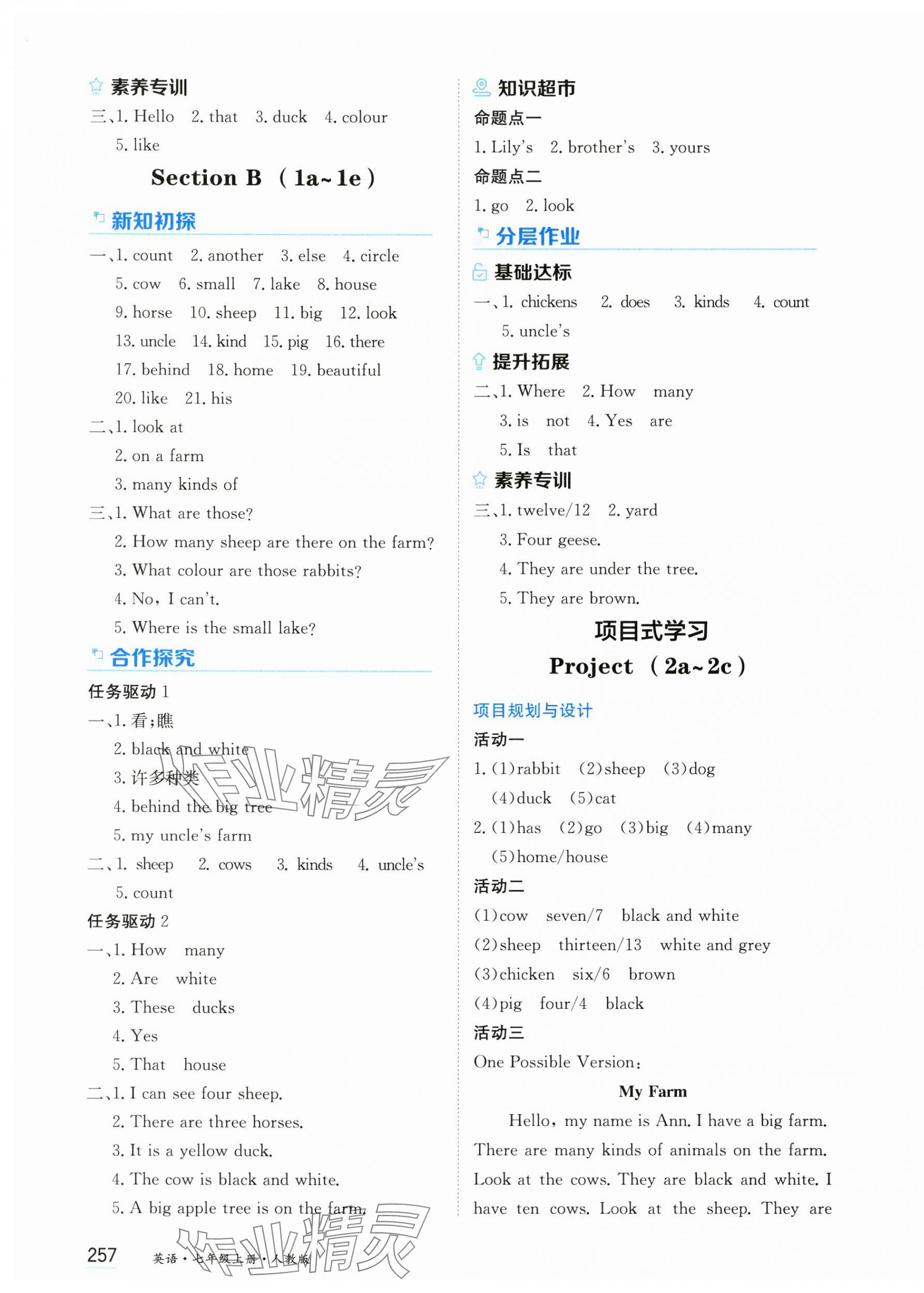 2025年资源与评价黑龙江教育出版社七年级英语上册人教版 第7页
