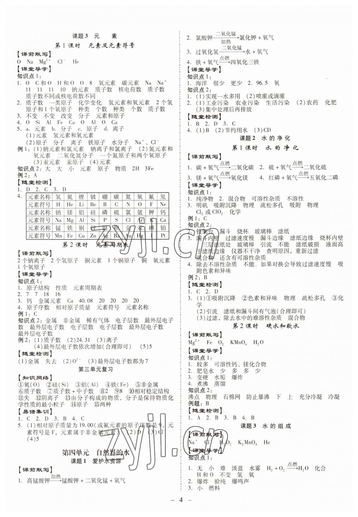 2023年金牌導(dǎo)學(xué)案九年級(jí)化學(xué)全一冊(cè)人教版 第4頁(yè)