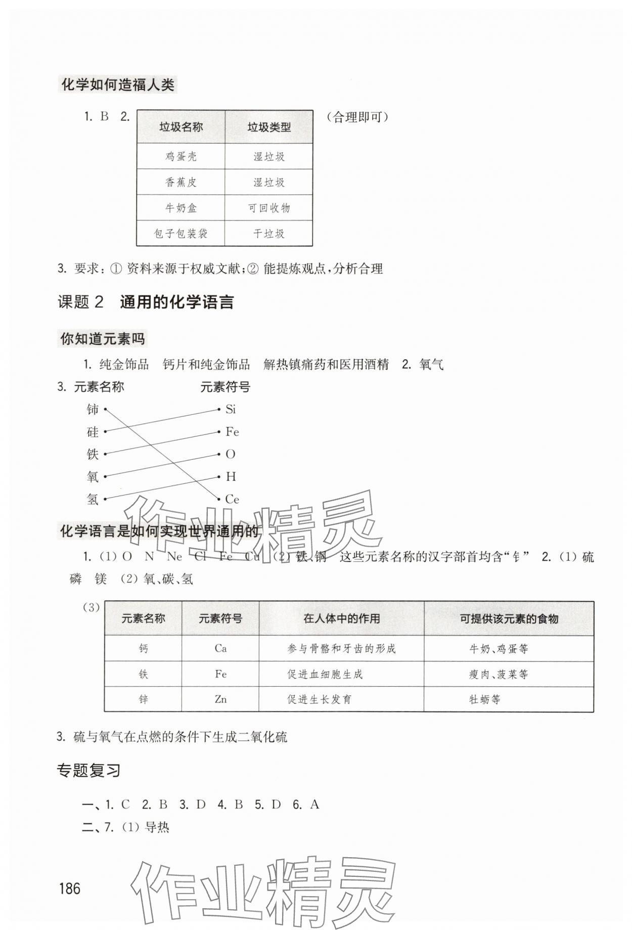 2025年综合活动手册八年级化学上册沪教版五四制 第2页