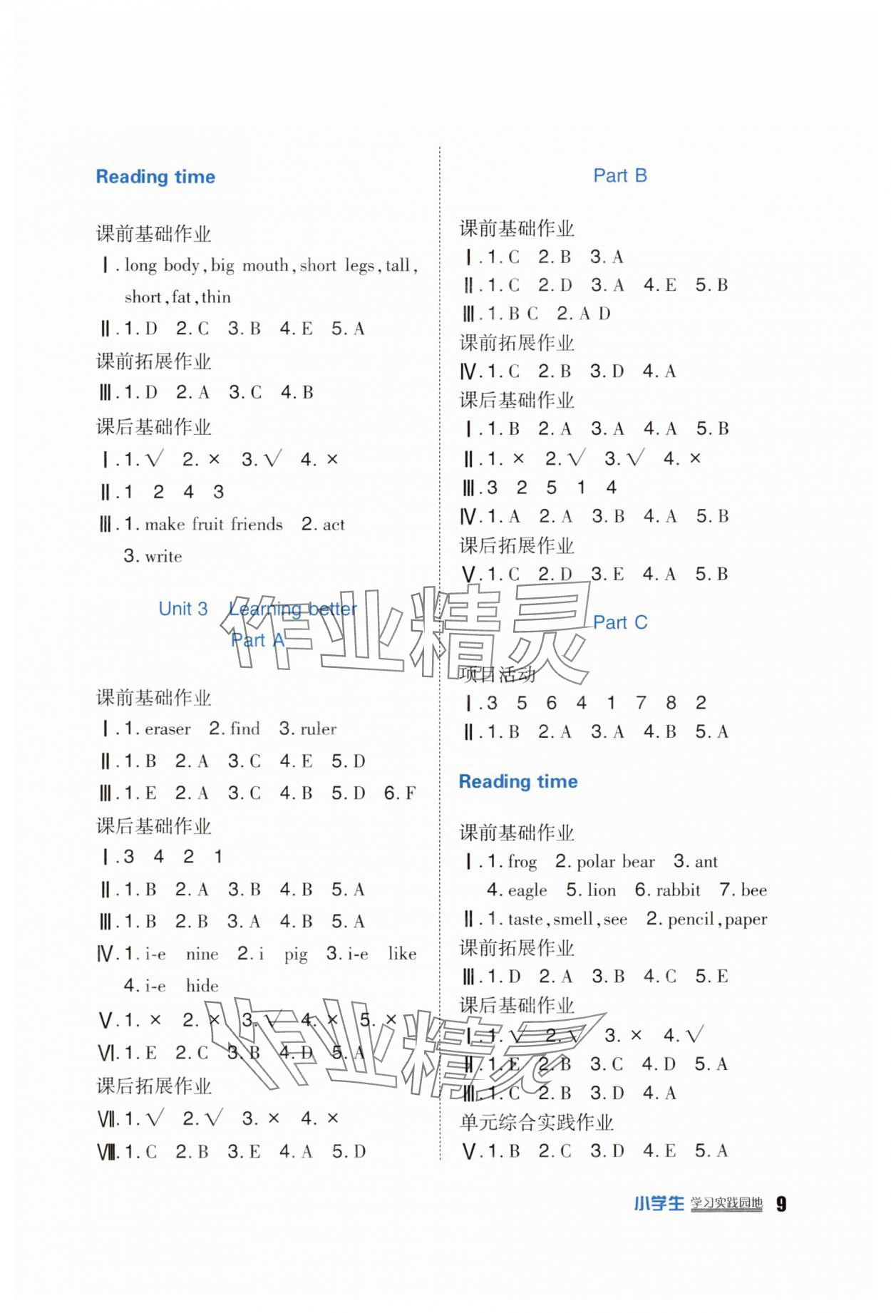 2025年學(xué)習(xí)實(shí)踐園地三年級(jí)英語(yǔ)下冊(cè)人教版 第3頁(yè)