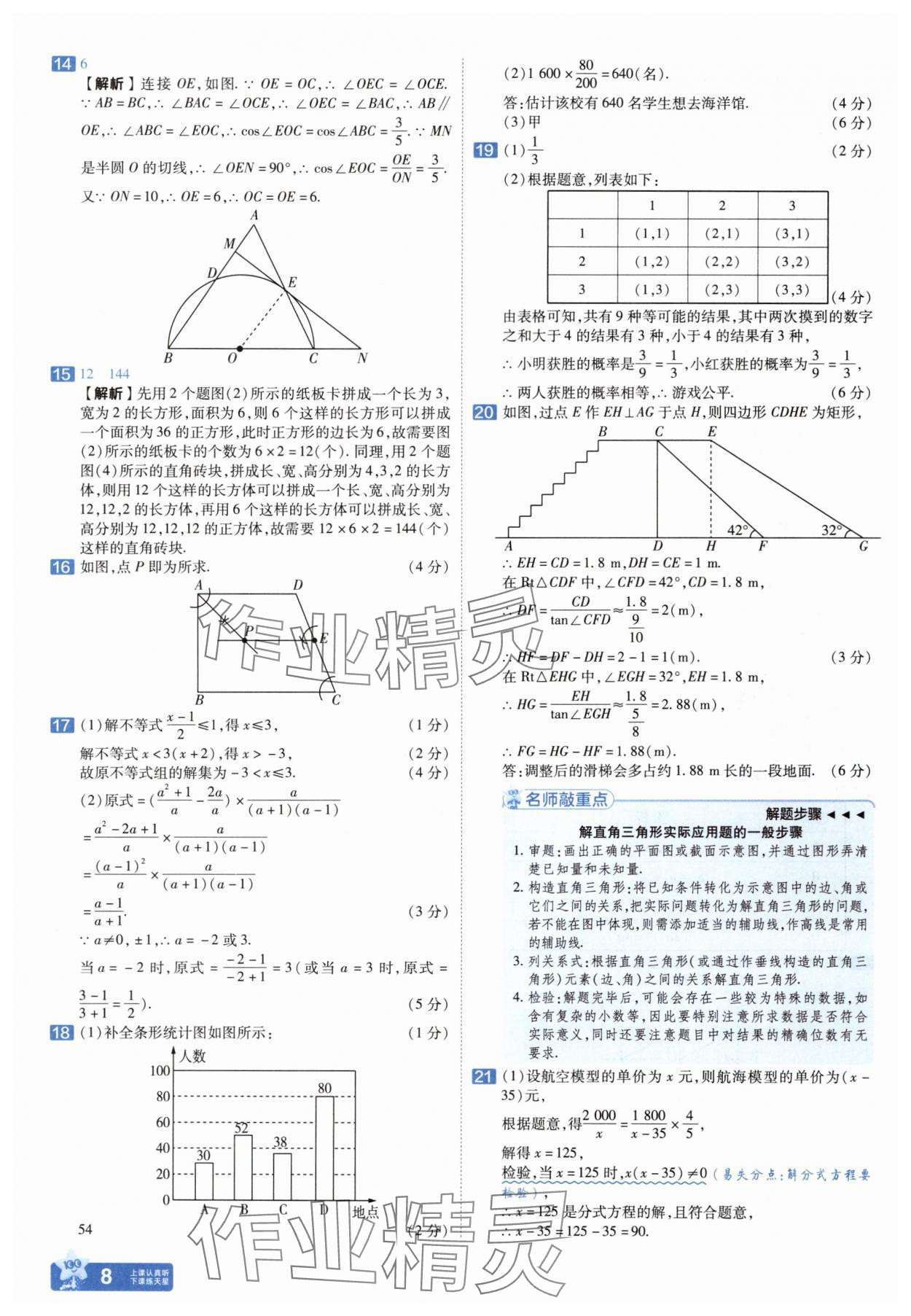 2025年金考卷中考45套匯編數(shù)學(xué)山東專版 參考答案第8頁(yè)