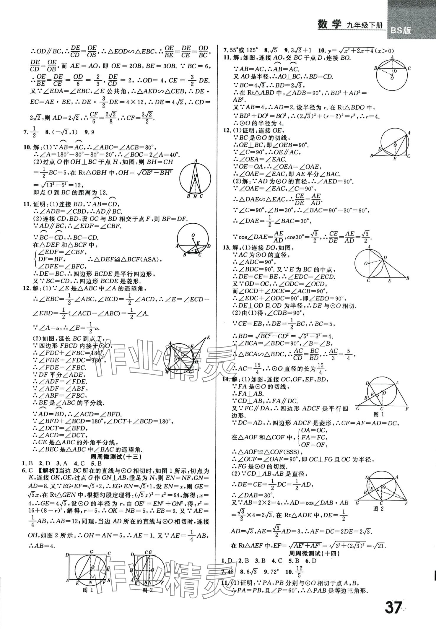 2024年一線調(diào)研學(xué)業(yè)測(cè)評(píng)九年級(jí)數(shù)學(xué)下冊(cè)北師大版 第5頁(yè)