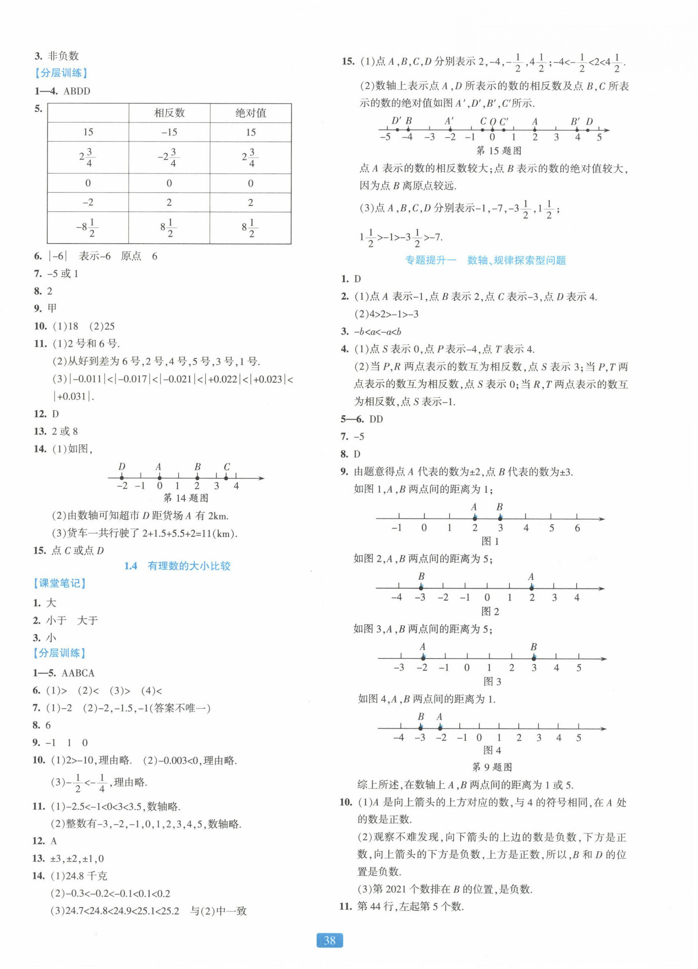 2023年精準(zhǔn)學(xué)與練七年級(jí)數(shù)學(xué)上冊(cè)浙教版 第2頁(yè)