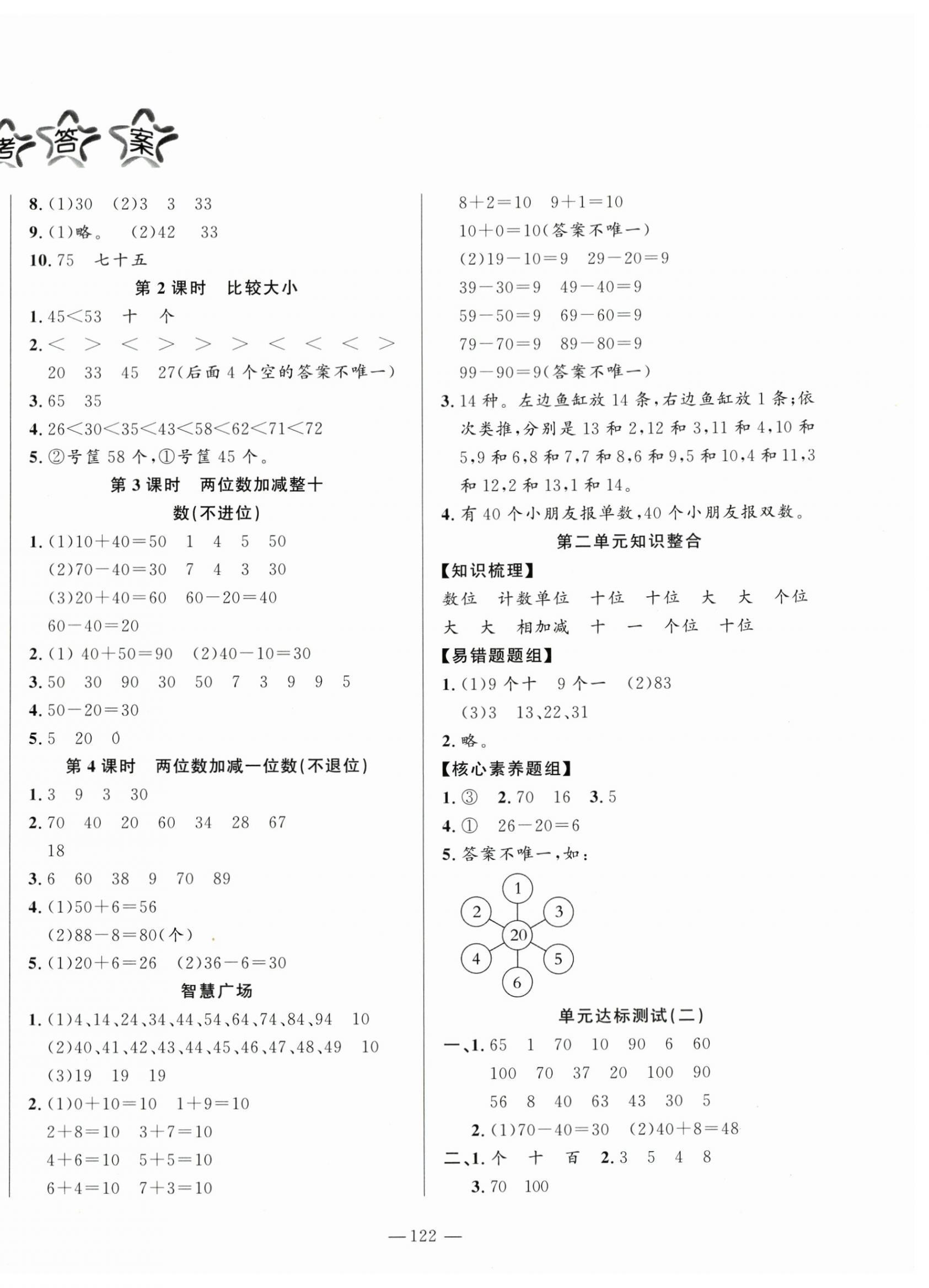 2024年小學(xué)課堂同步訓(xùn)練一年級數(shù)學(xué)下冊青島版54制山東文藝出版社 第2頁