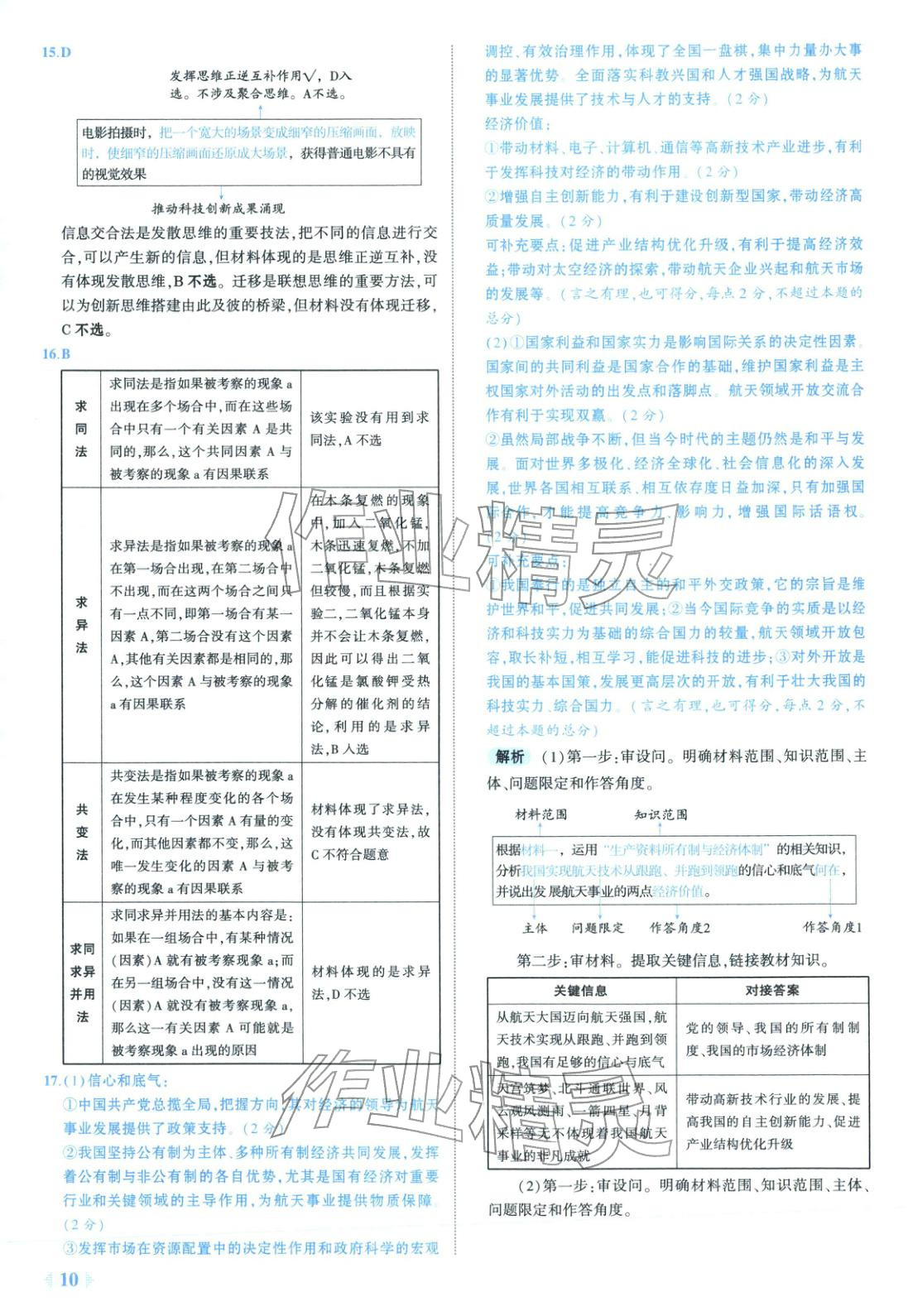 2026年53金卷优选卷汇编高中道德与法治陕晋青宁专版 第10页