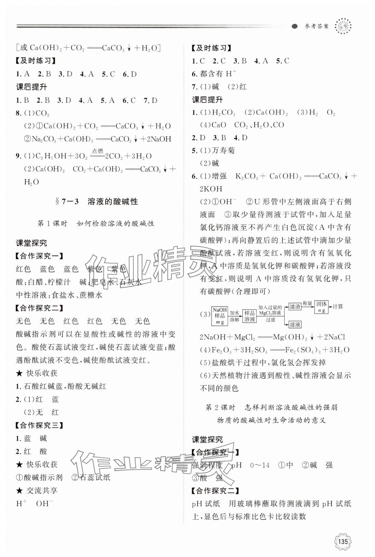 2025年同步練習(xí)冊(cè)明天出版社九年級(jí)化學(xué)下冊(cè)魯教版 第3頁(yè)