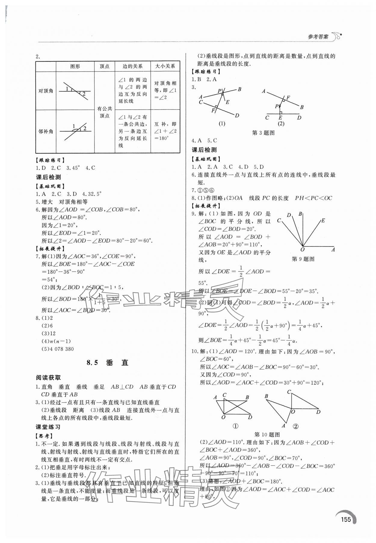 2024年同步練習(xí)冊(cè)泰山出版社七年級(jí)數(shù)學(xué)下冊(cè)青島版 第3頁(yè)