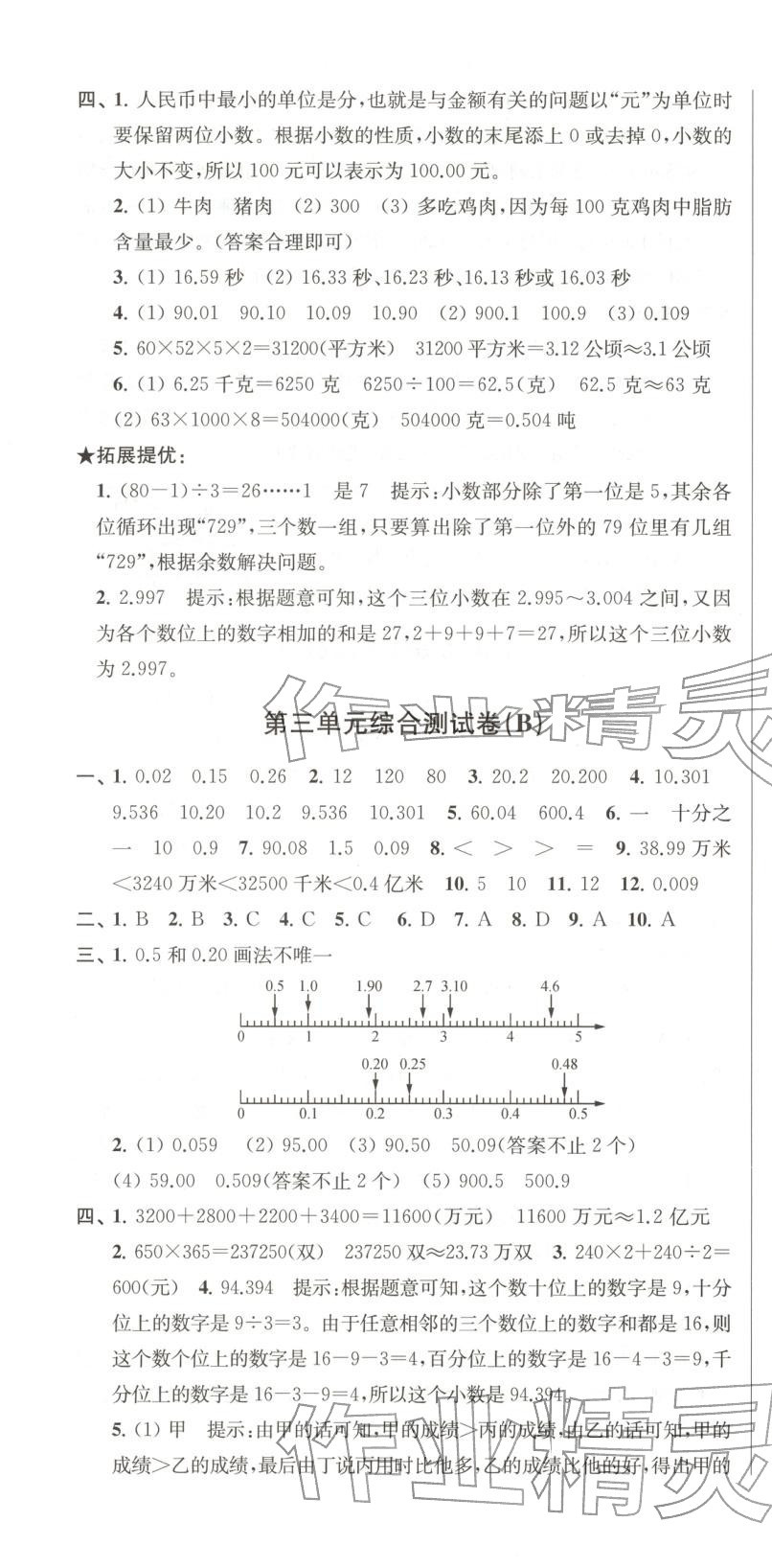 2025年直击考点冲刺100分五年级数学上册苏教版&nbsp;第7页