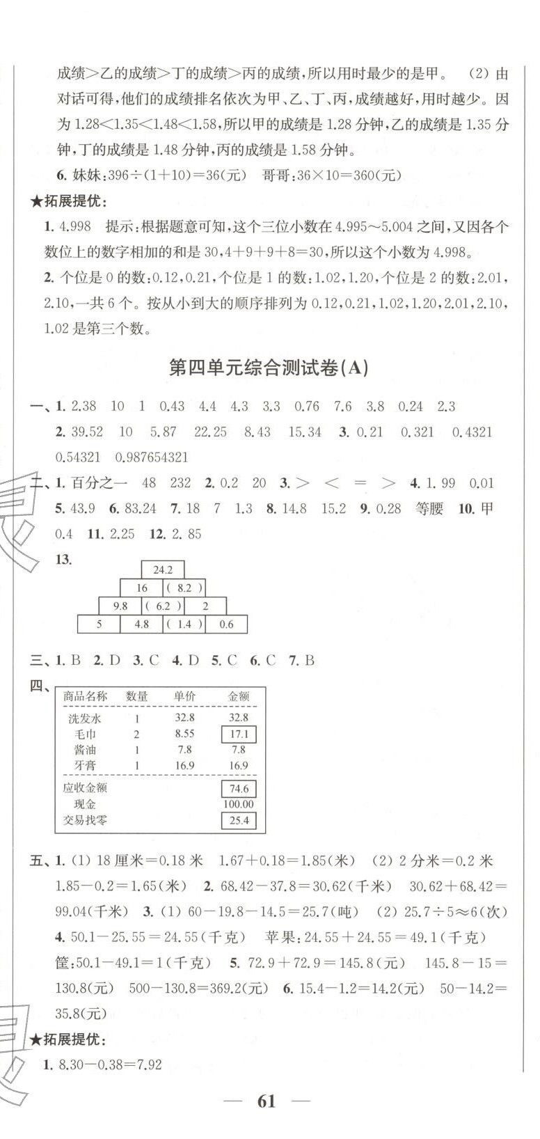 2025年直击考点冲刺100分五年级数学上册苏教版&nbsp;第8页