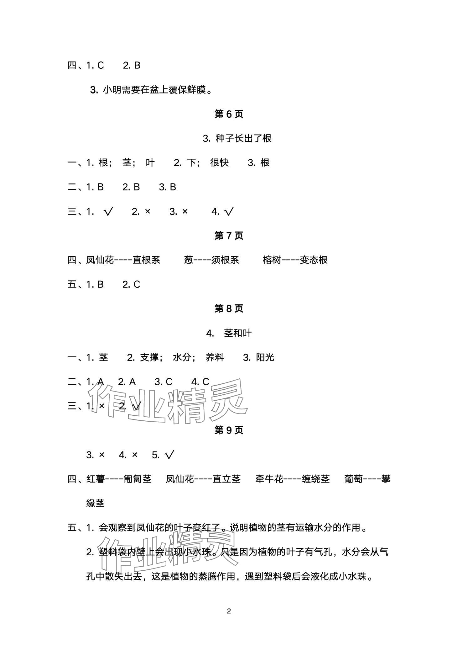 2024年云南省標(biāo)準(zhǔn)教輔同步指導(dǎo)訓(xùn)練與檢測(cè)四年級(jí)科學(xué)下冊(cè)教科版 第2頁(yè)