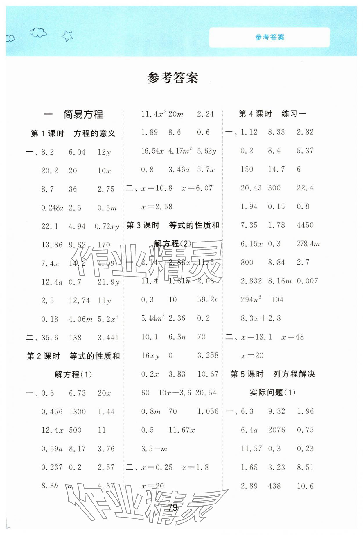 2025年计算小冠军五年级数学下册苏教版 第1页