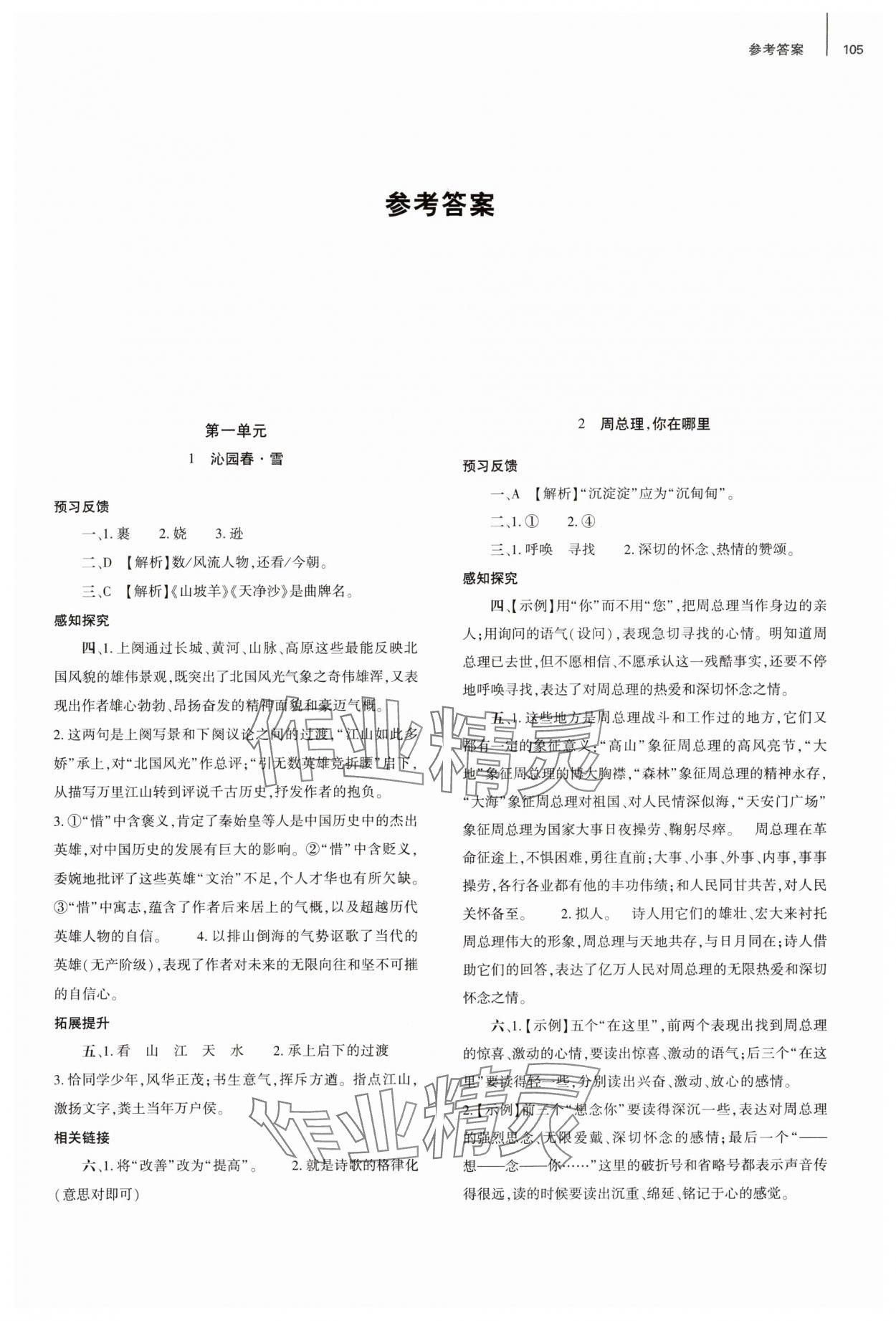 2024年同步練習(xí)冊(cè)大象出版社九年級(jí)語文上冊(cè)人教版 第1頁