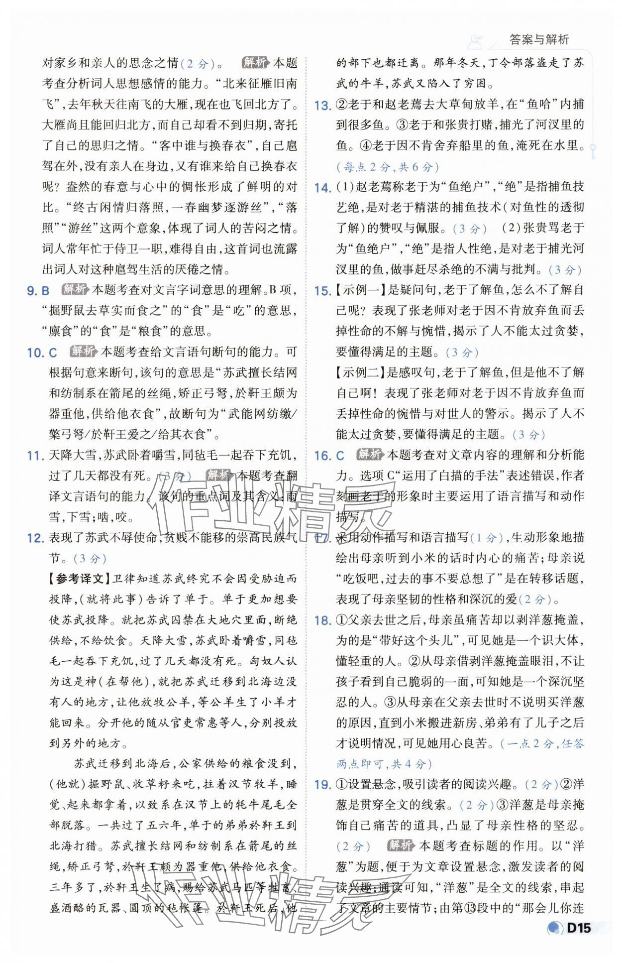 2025年少年班九年級語文下冊人教版 第15頁