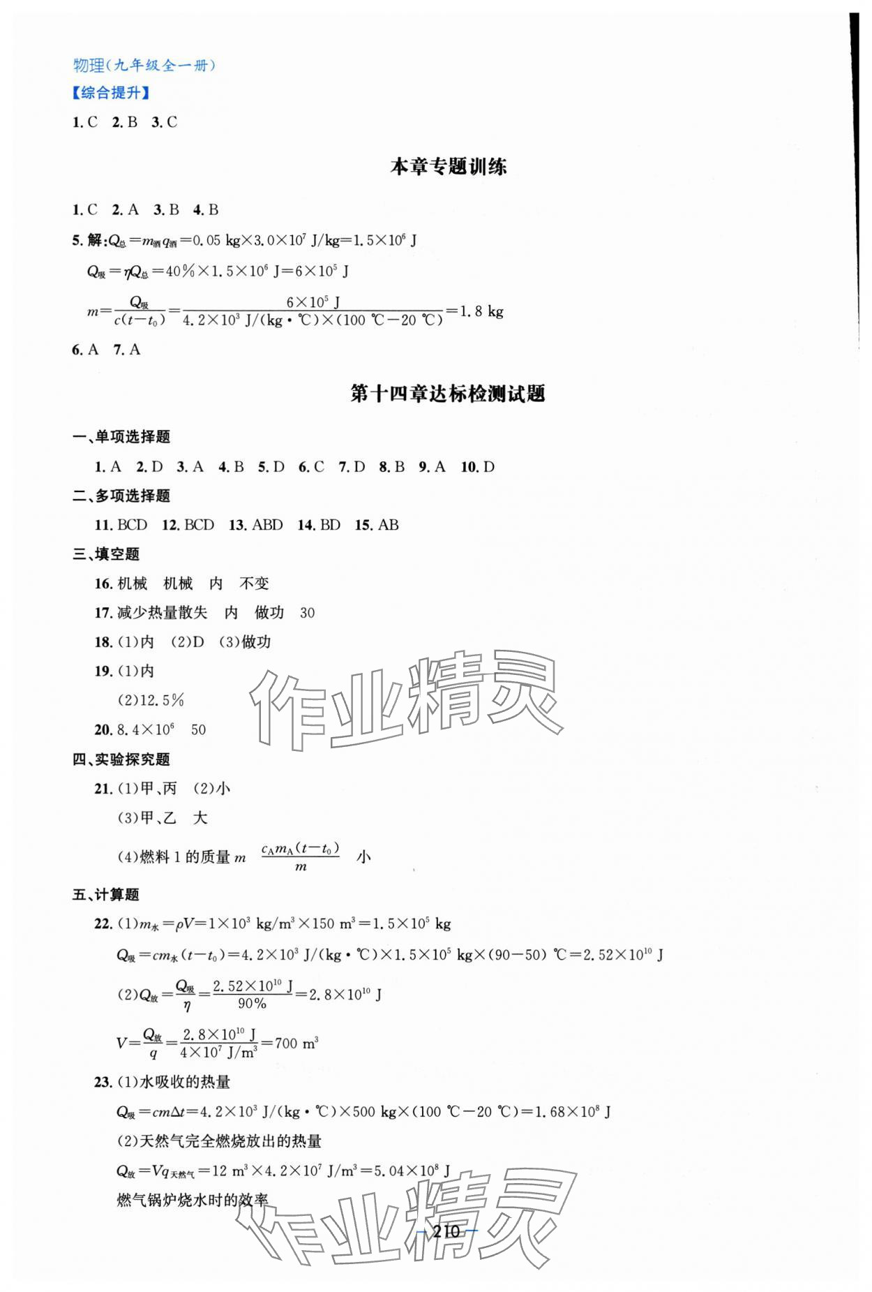 2025年新課堂學習與探究九年級物理全一冊人教版 第6頁