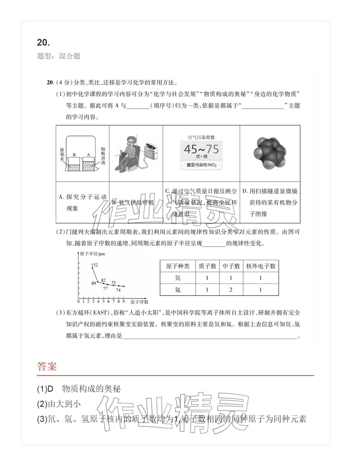 2025年学业水平评价九年级化学全一册人教版&nbsp;参考答案第40页