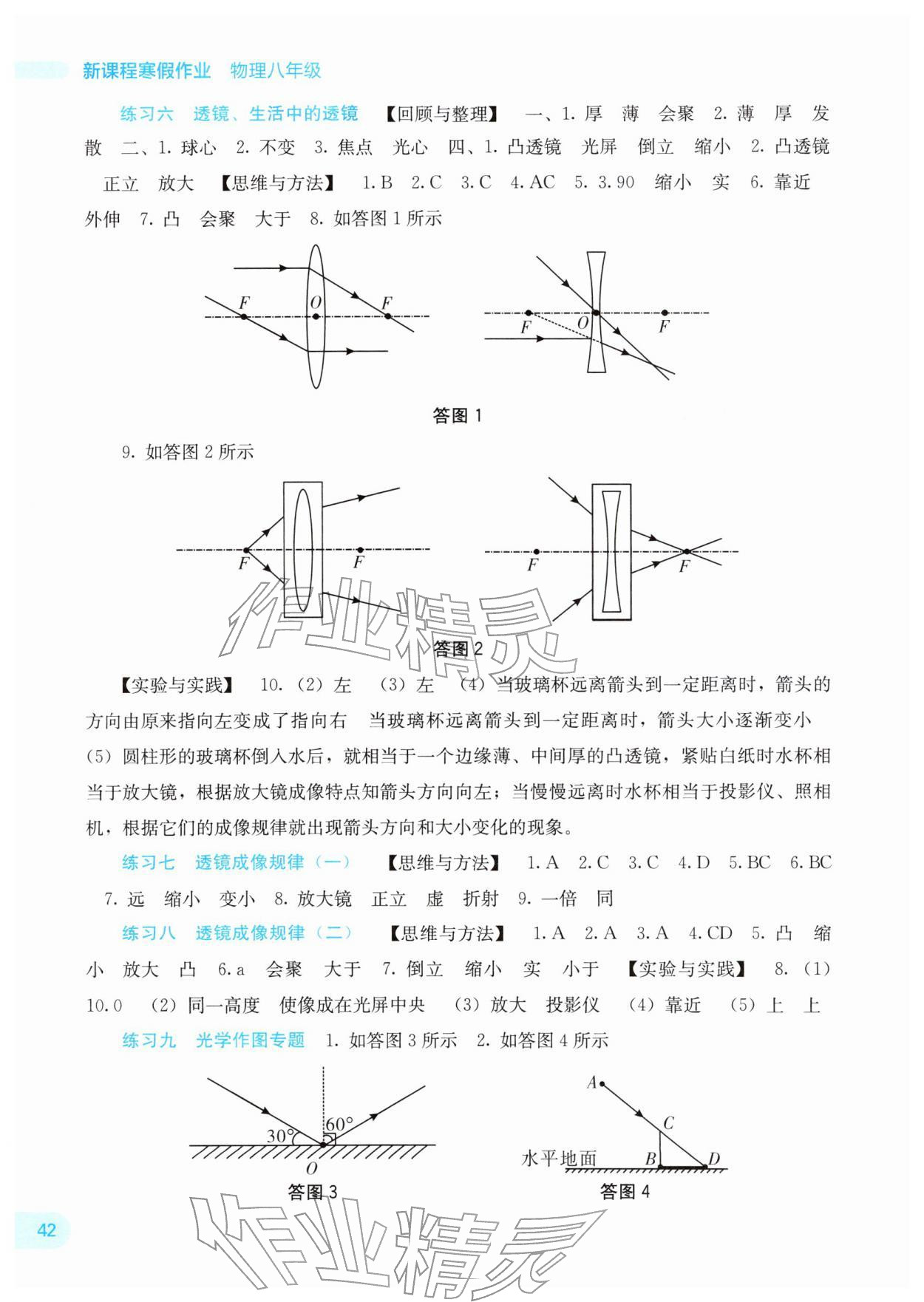 2026年新课程寒假作业广西师范大学出版社八年级物理通用版&nbsp;第2页