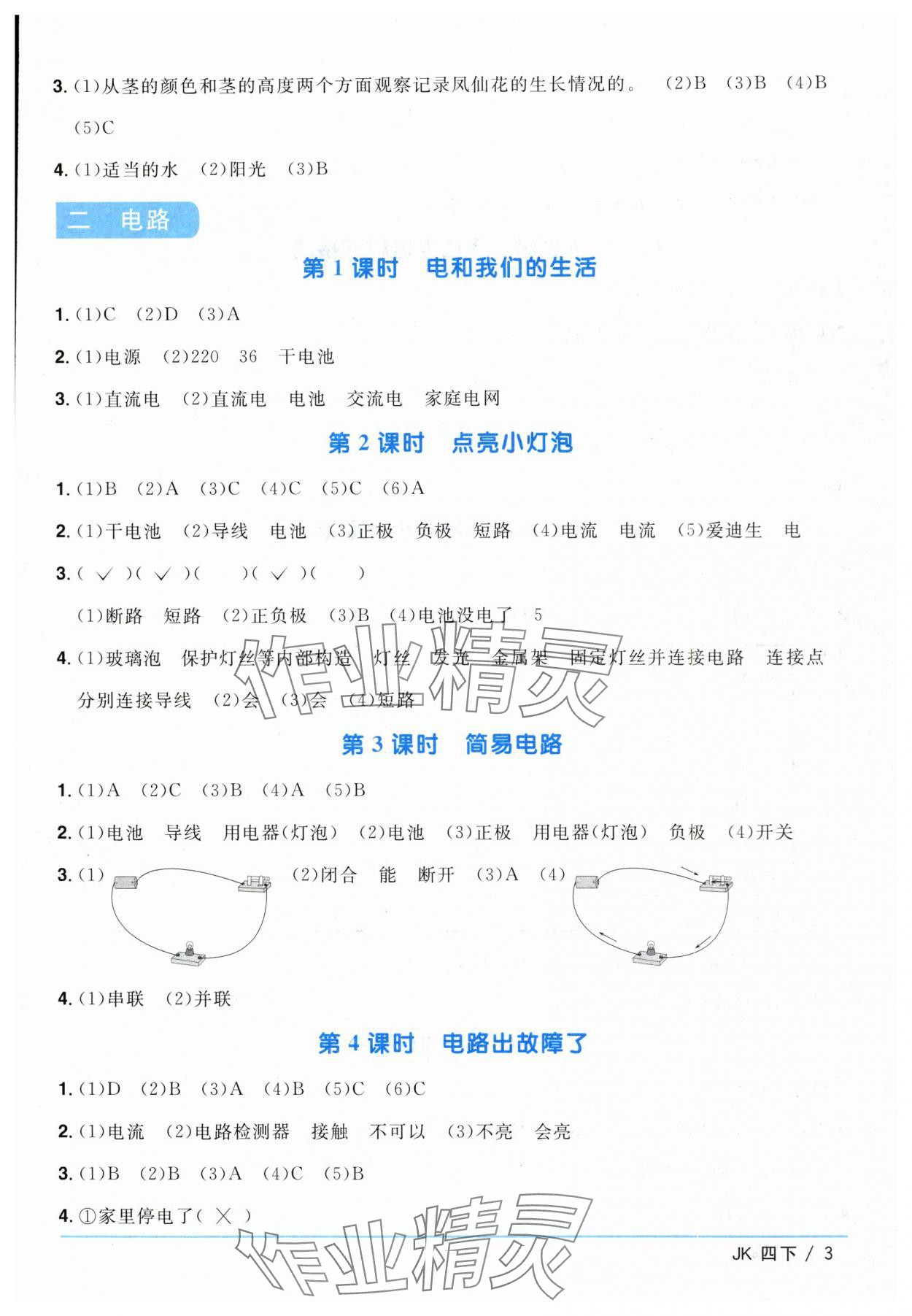 2024年陽(yáng)光同學(xué)課時(shí)優(yōu)化作業(yè)四年級(jí)科學(xué)下冊(cè)教科版 第3頁(yè)