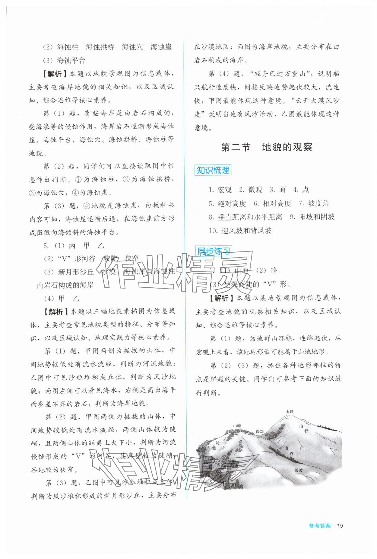 2024年人教金學(xué)典同步解析與測評高中地理必修第一冊人教版 第19頁