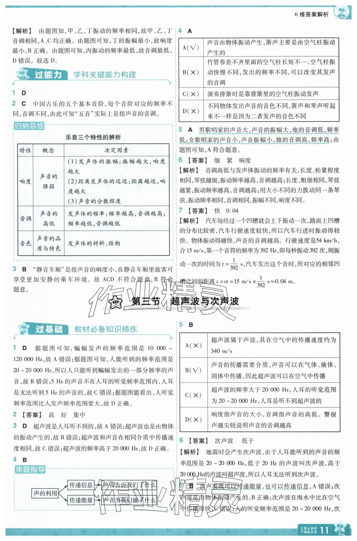 2025年一遍過八年級物理上冊滬科版 第11頁