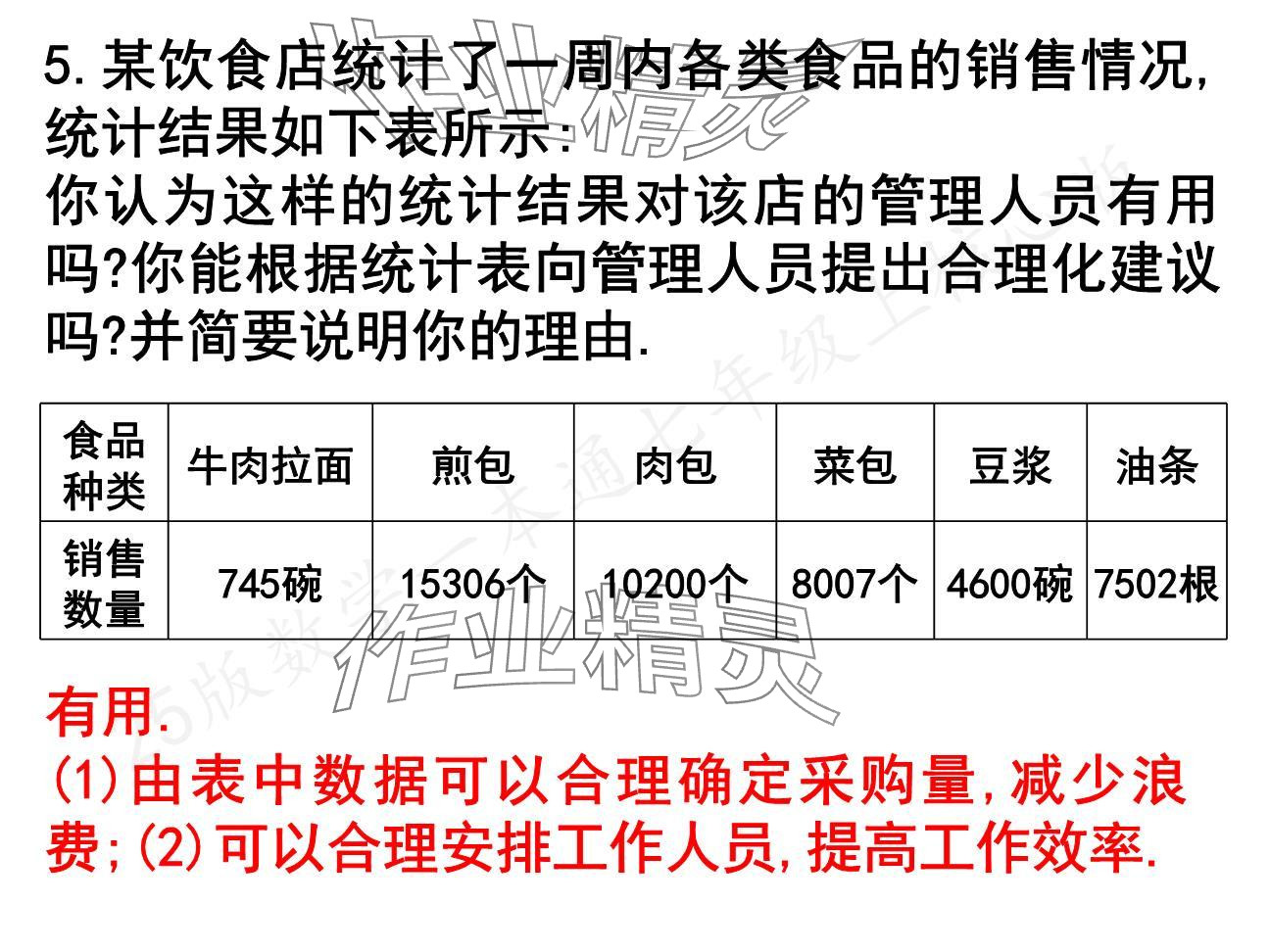 2024年一本通武漢出版社七年級(jí)數(shù)學(xué)上冊(cè)北師大版核心板 參考答案第8頁