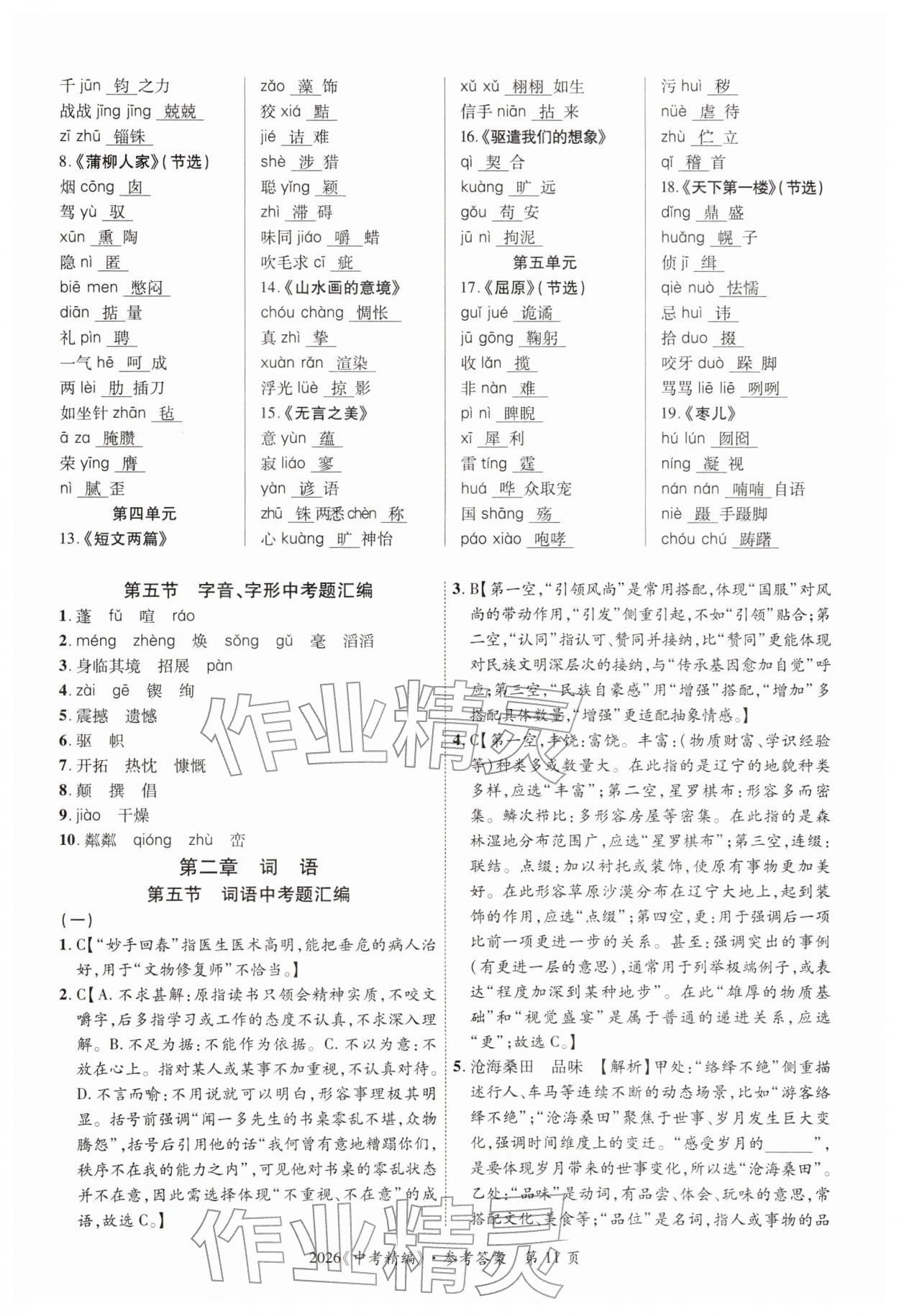 2026年中考精編語文廣東經(jīng)濟(jì)出版社&nbsp;第11頁