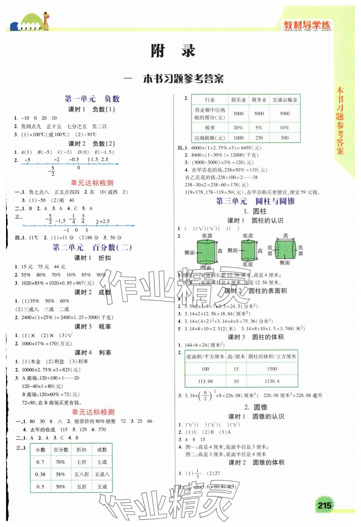 2025年倍速學習法六年級數學下冊人教版 第1頁