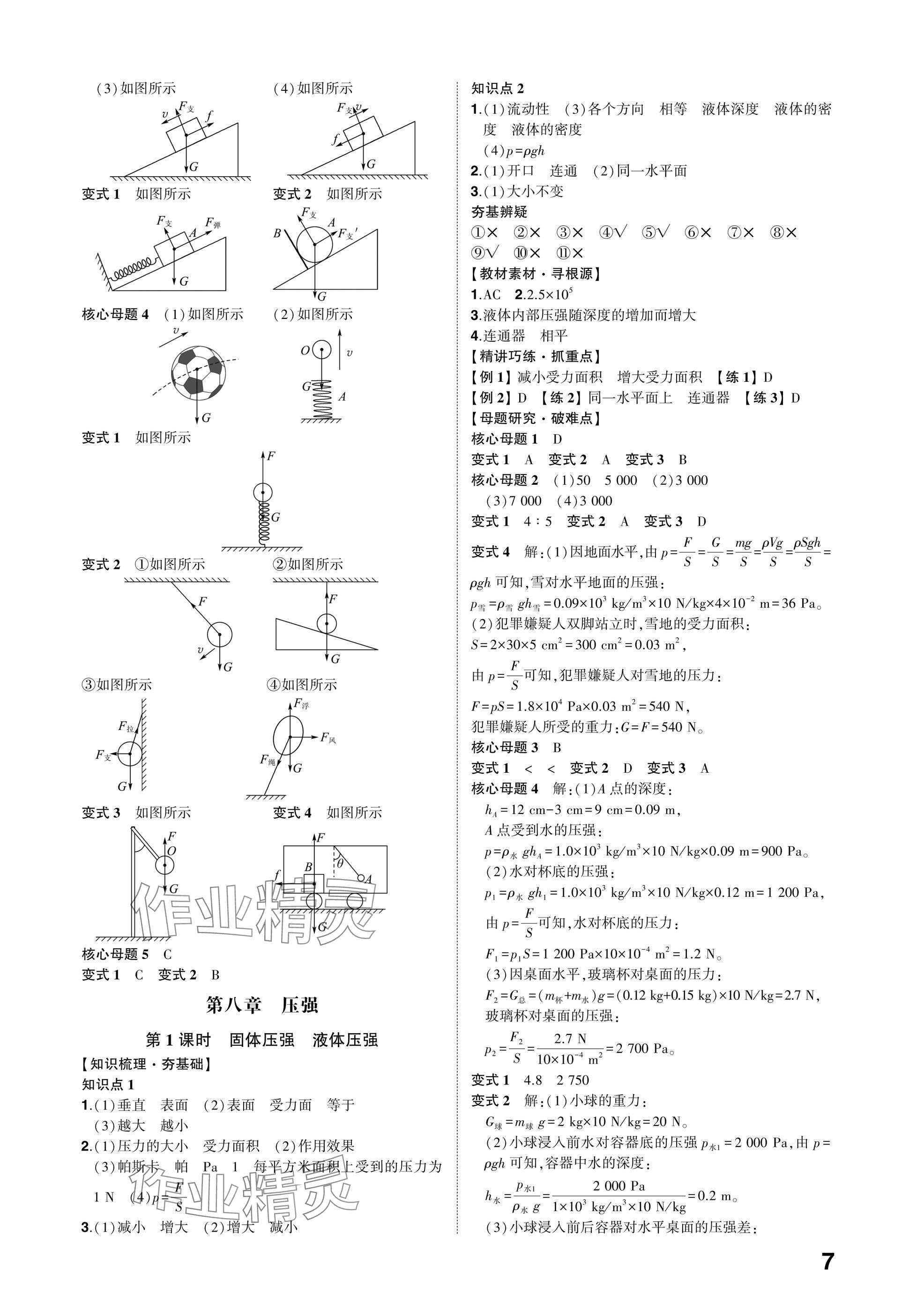 2025年中考备战物理山东专版 参考答案第6页