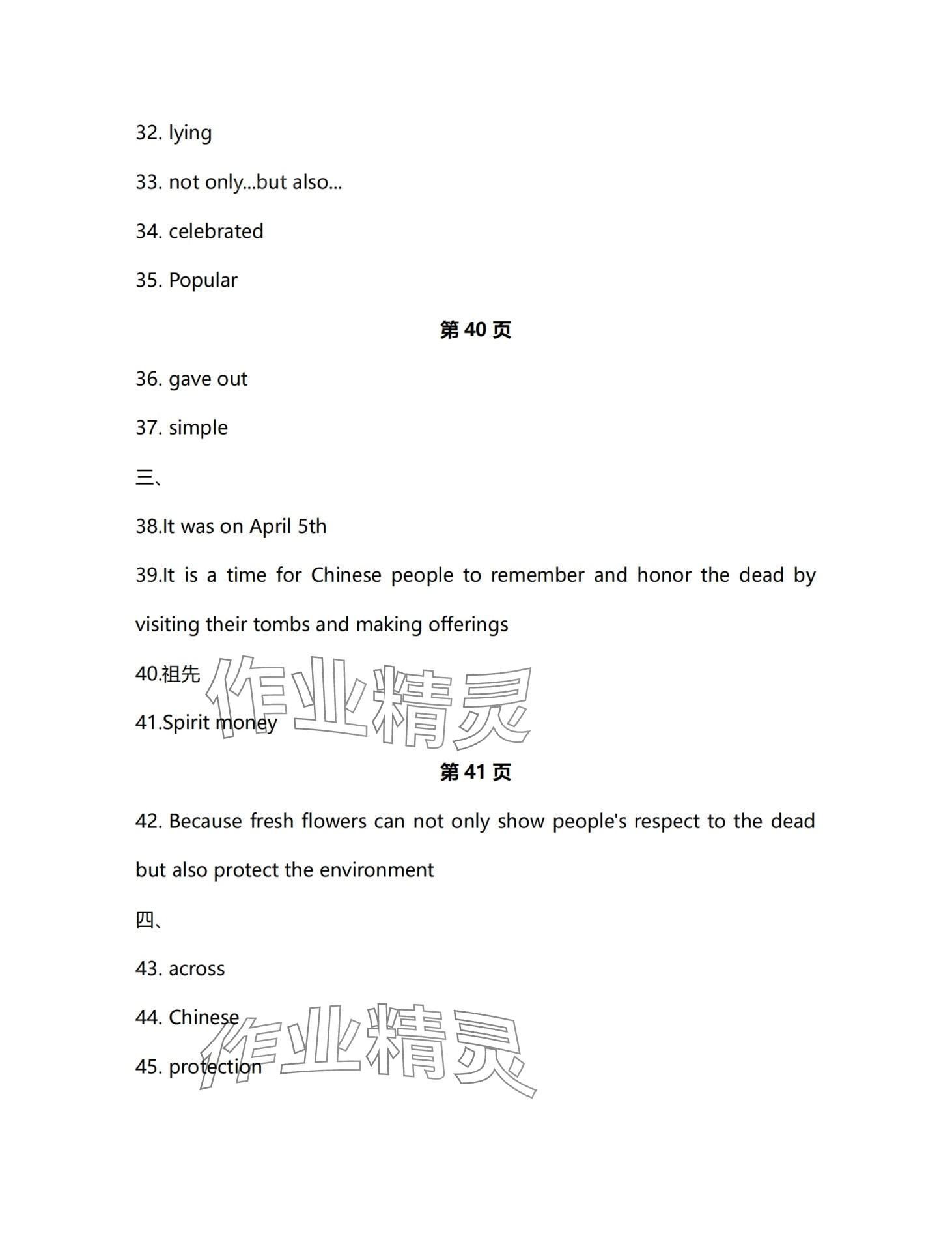 2024年学生基础性作业九年级英语全一册人教版 第25页