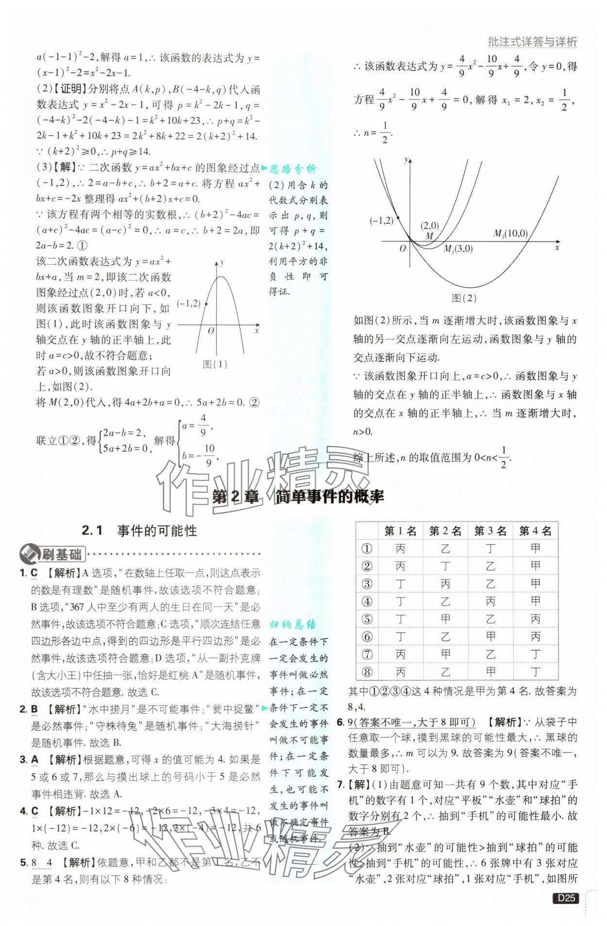 2025年初中必刷題九年級數(shù)學(xué)上冊浙教版浙江專版&nbsp;第25頁