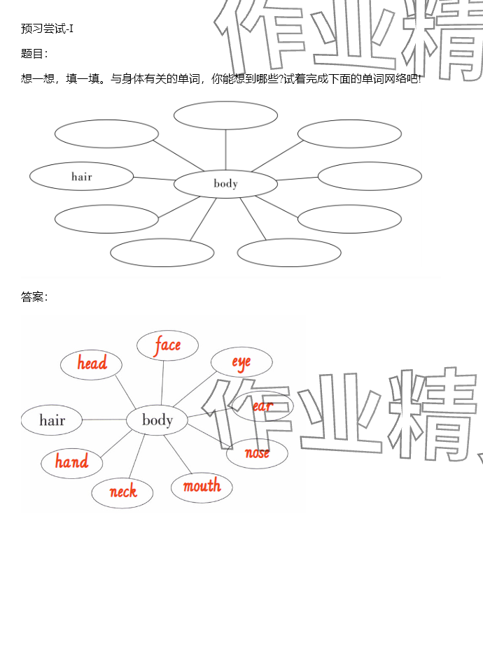 2024年同步實踐評價課程基礎(chǔ)訓(xùn)練五年級英語上冊湘少版 參考答案第1頁