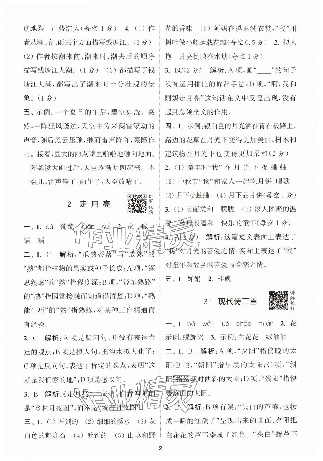 2024年拔尖特訓(xùn)四年級語文上冊人教版浙江專版 第2頁