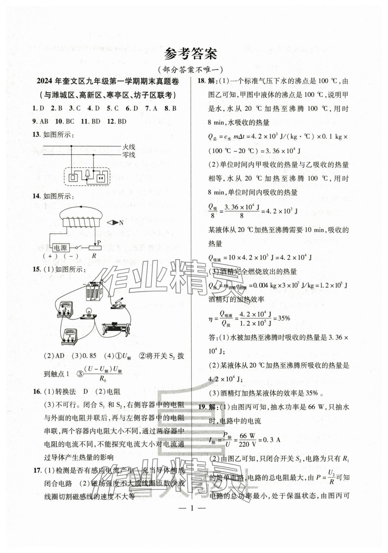 2025年考前示范卷物理中考 第1頁
