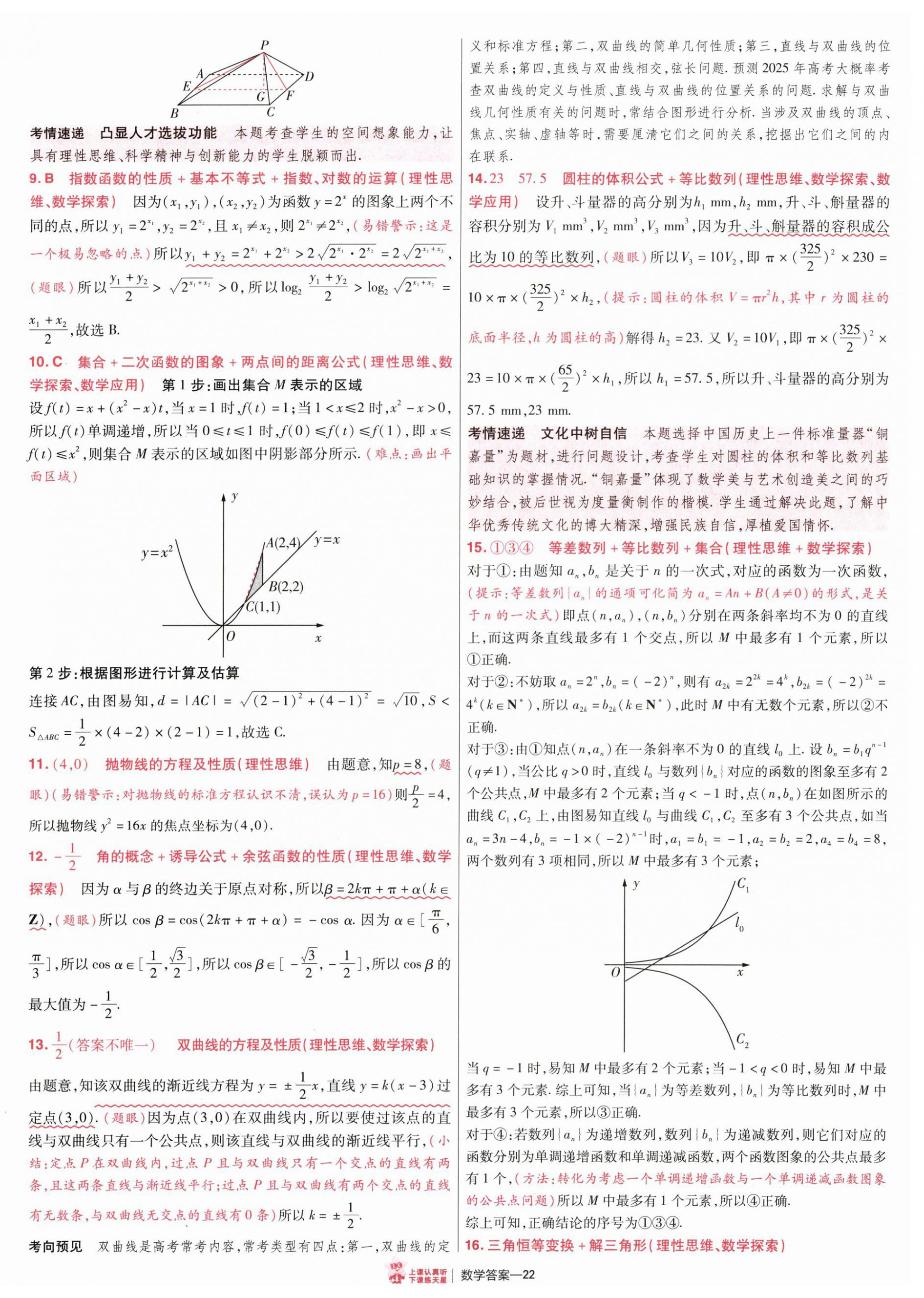 2025年金考卷特快專(zhuān)遞高中數(shù)學(xué) 參考答案第21頁(yè)