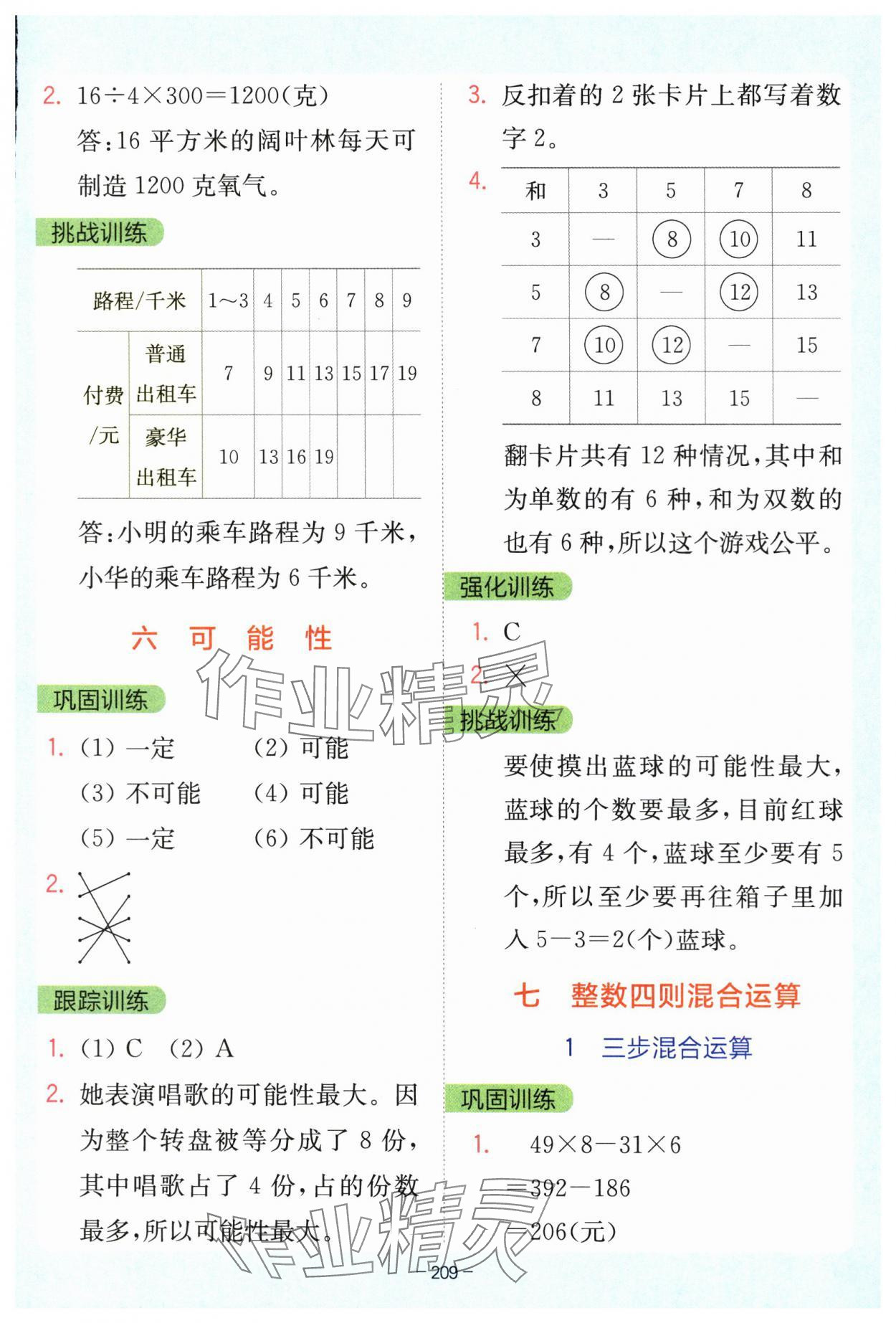 2025年全易通四年級(jí)數(shù)學(xué)上冊(cè)蘇教版 參考答案第10頁(yè)