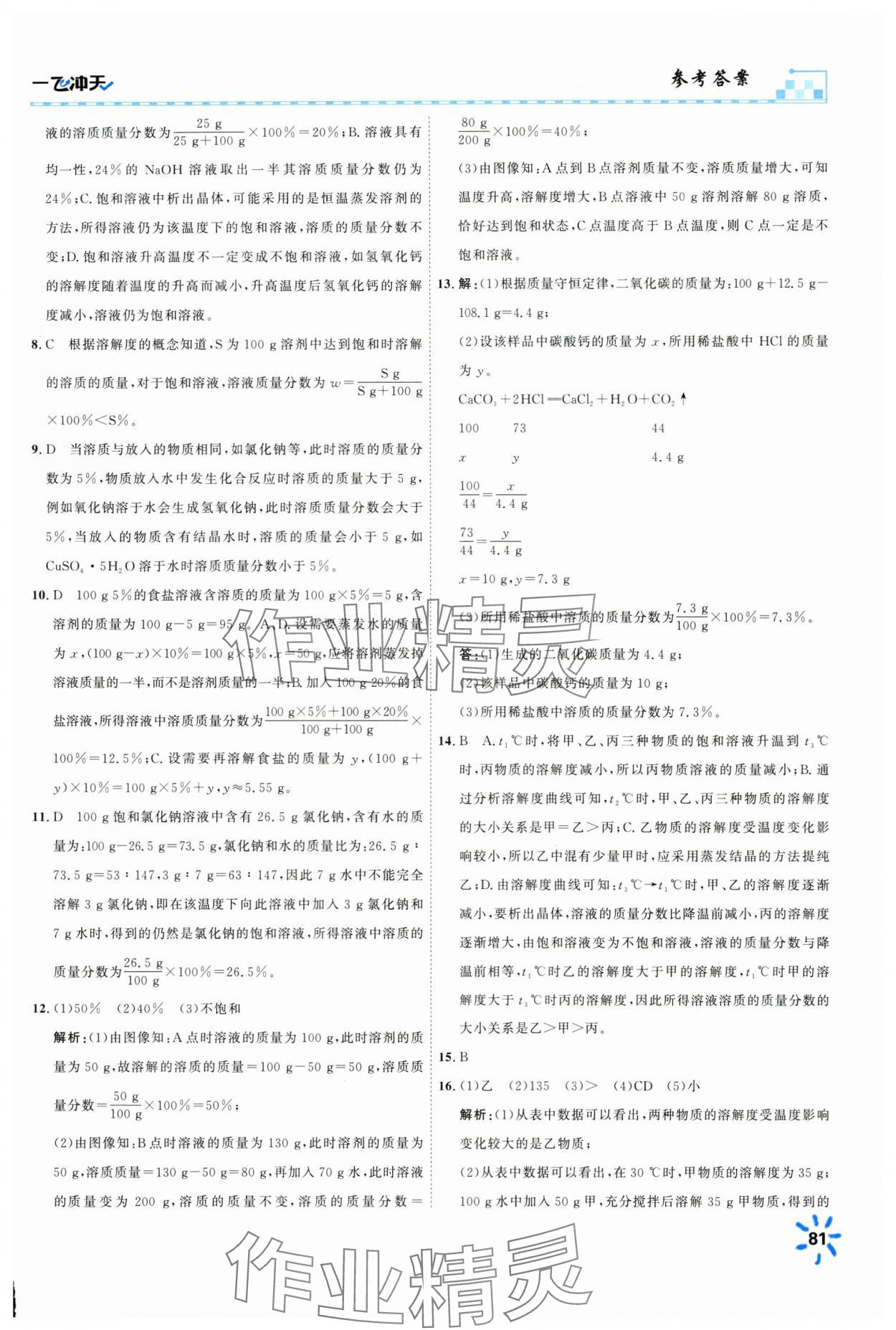 2025年一飛沖天同步訓(xùn)練九年級(jí)化學(xué)下冊(cè)人教版 第9頁(yè)
