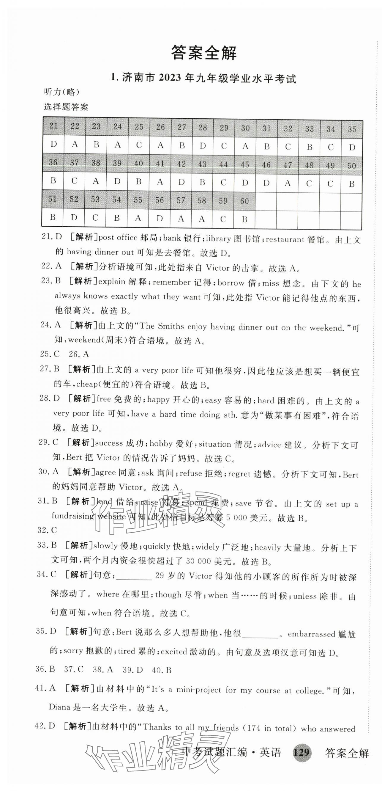 2024年中考試題匯編英語山東科學技術出版社 第1頁