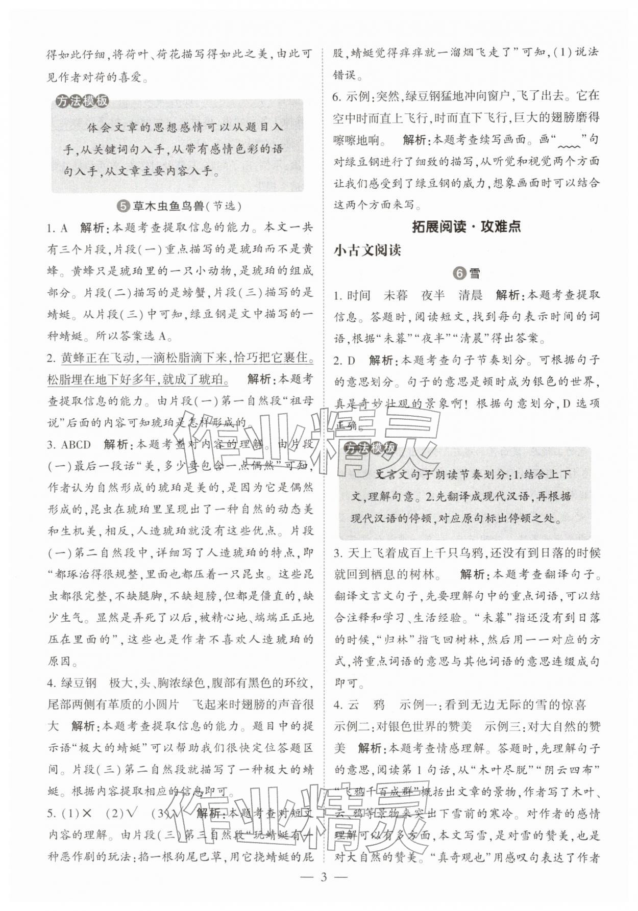 2026年经纶学典同步阅读三年级语文下册人教版&nbsp;第3页