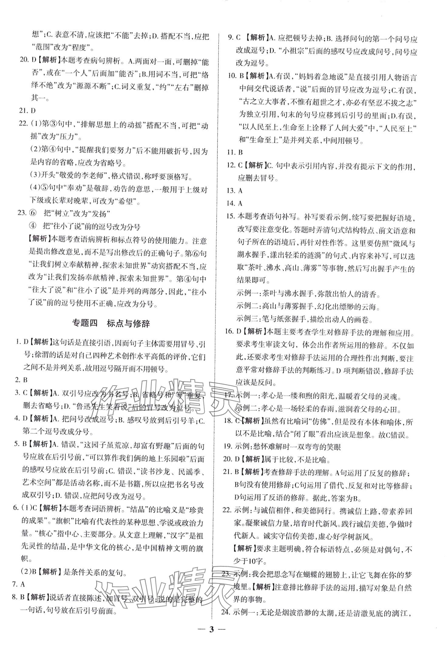 2024年中考真題分類集訓(xùn)語(yǔ)文 第3頁(yè)